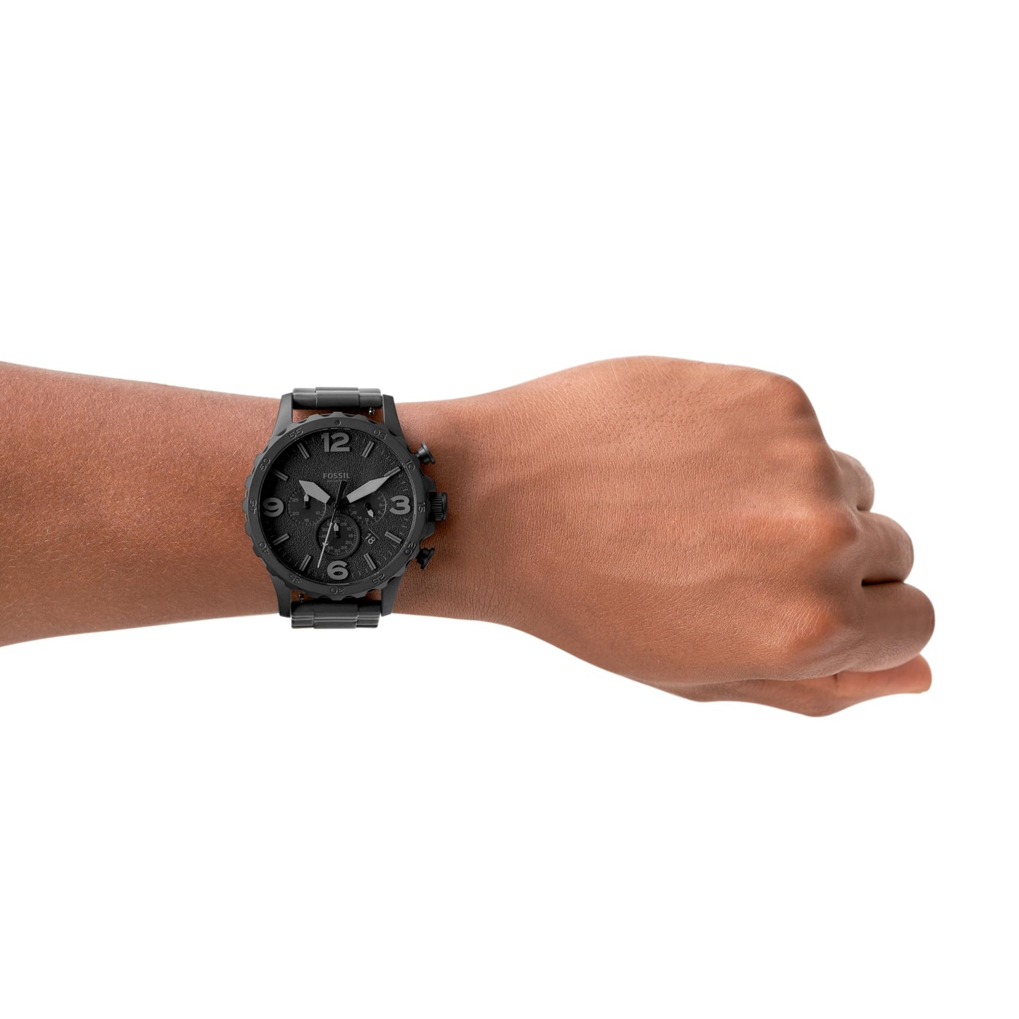 Fossil Nate Uhr Für Herren, Quarzwerk Chronograph Mit Edelstahl- Oder Lederarmband