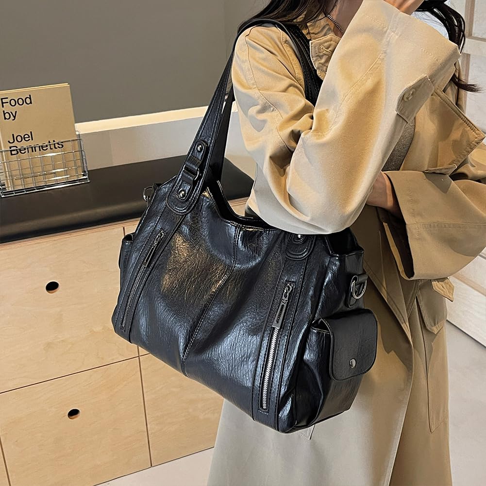 Generish Soft Leather Tote Bag for Women