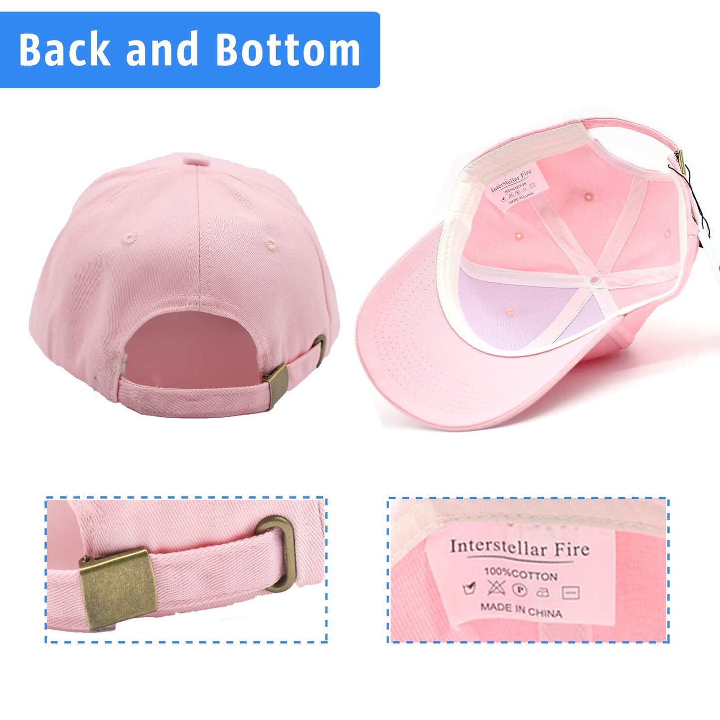 Interstellar Fire Baseballkappe für Herren und Damen, 100% Baumwolle, verstellbar, einfarbig, Unisex, Einheitsgröße, Sonnenmütze