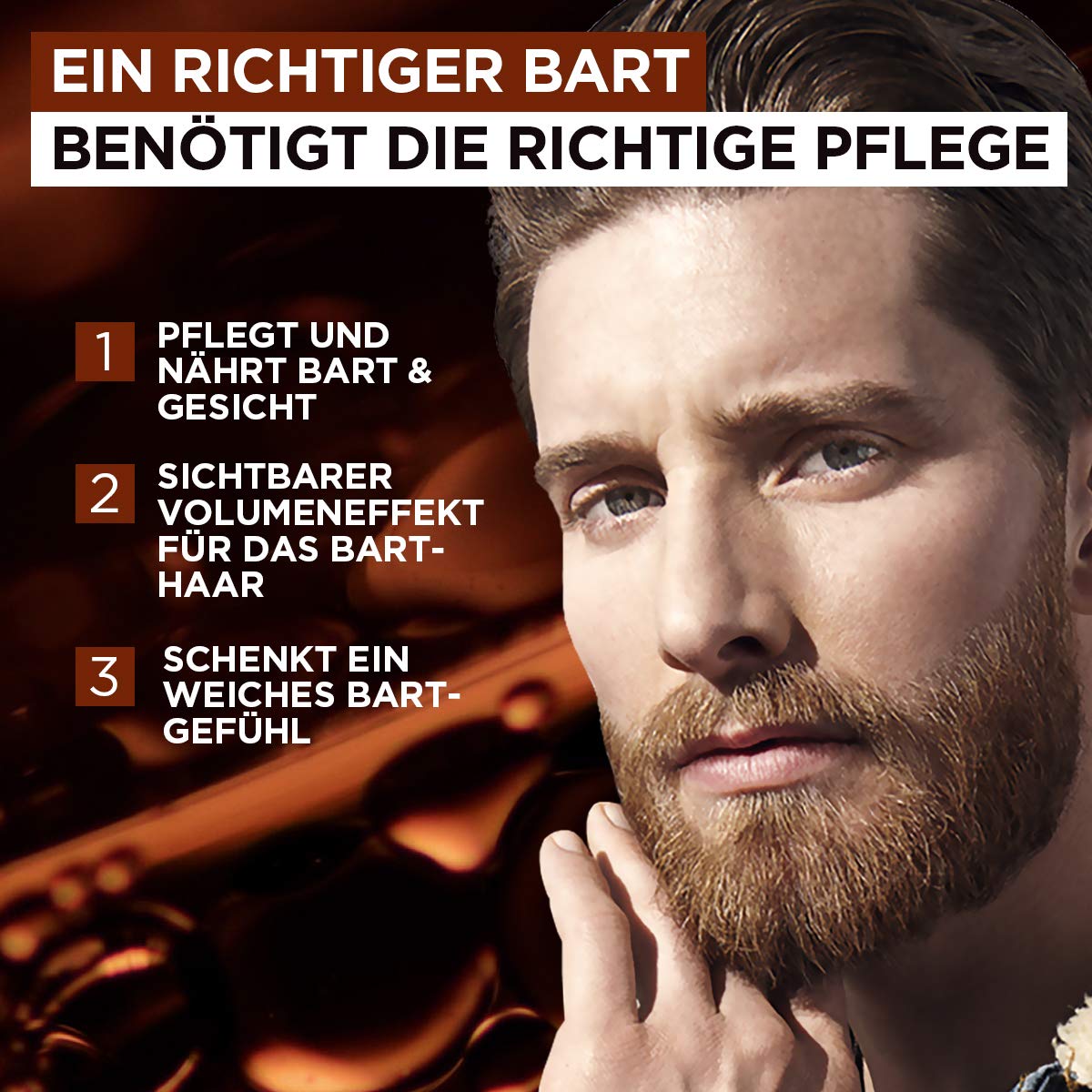 L'Oréal Men Expert Bartbalsam Bart + Haut für Männer, Unterstützung beim gesunden Bartwachstum, Bartpflege für Herren mit ätherischem Zedernholzöl, Barber Club, 1 x 50 ml