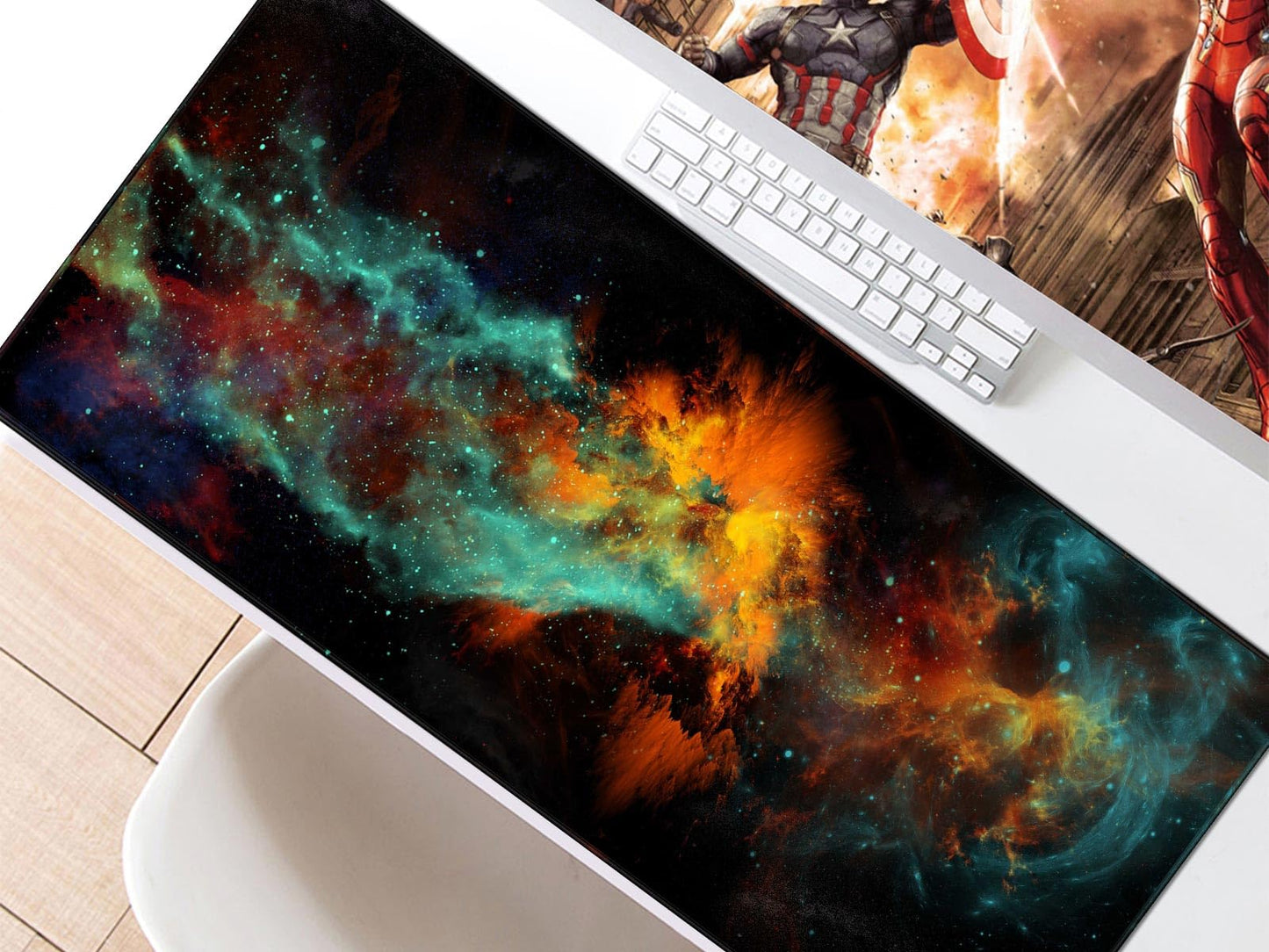 JIALONG Großes Mauspad mit Excel Tastaturkürzeln für Office, multifunktional, komfortabel Gaming Mousepad, Anti Rutsch Schreibtischunterlage für Büro und Zuhause 900x400mm