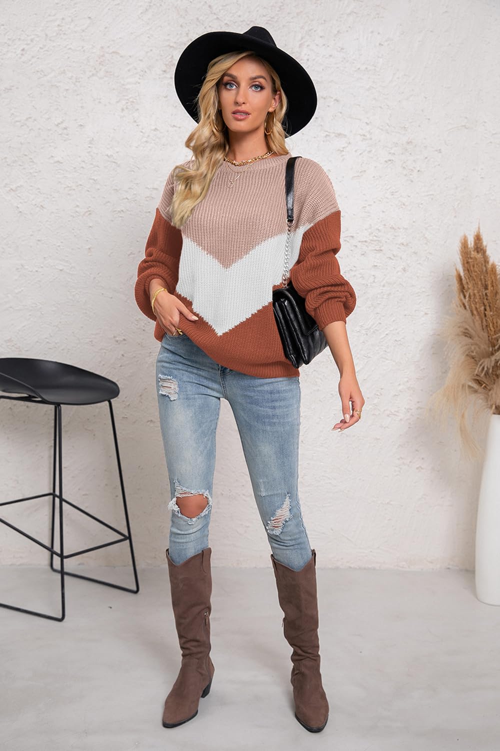 Women’s Colorblock Knit Sweater