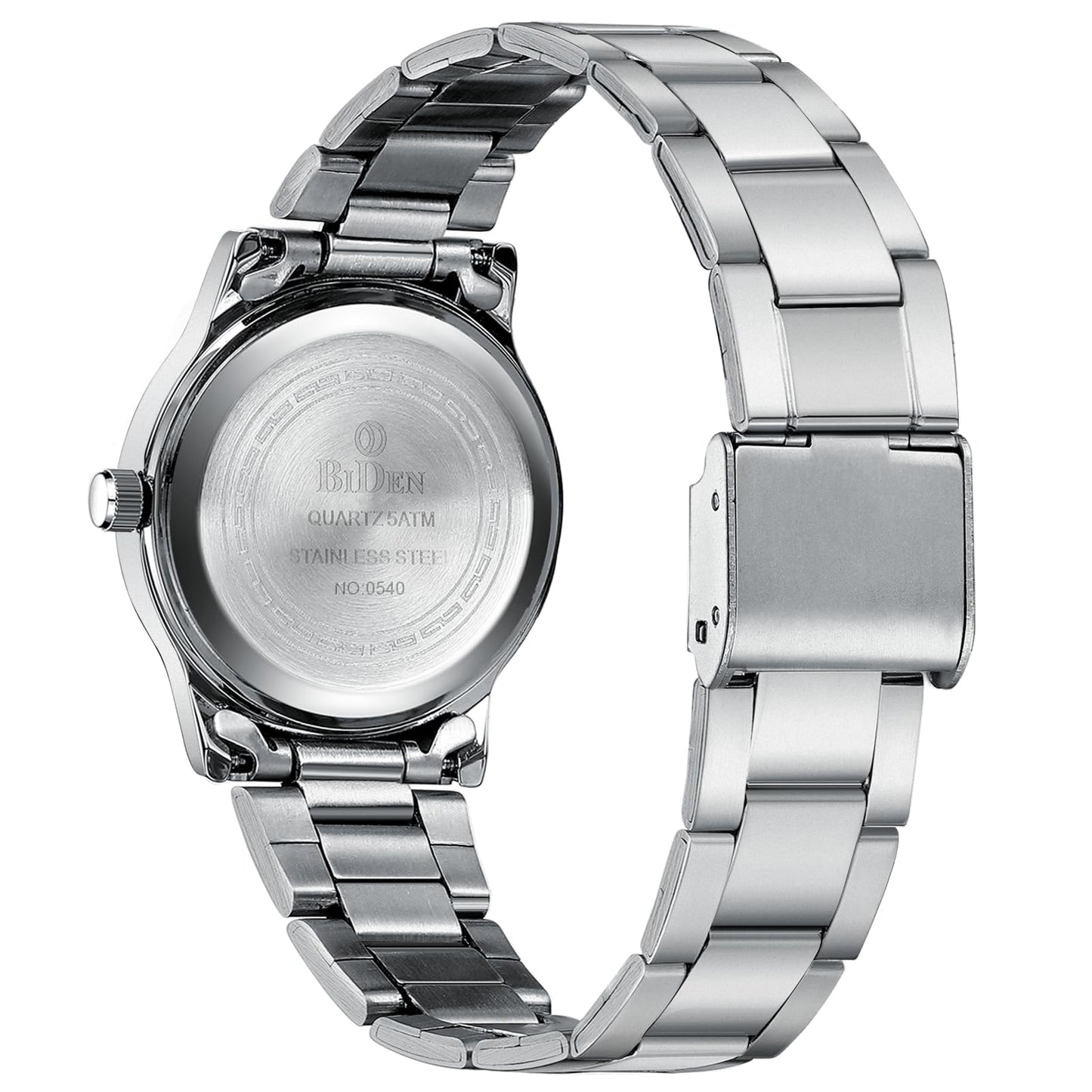 LN LENQIN Uhren Herren Edelstahl Uhren für Männer Analog Quarz Herren Uhr 30M Wasserdicht Armbanduhr Herren Mode Casual Designer Uhr
