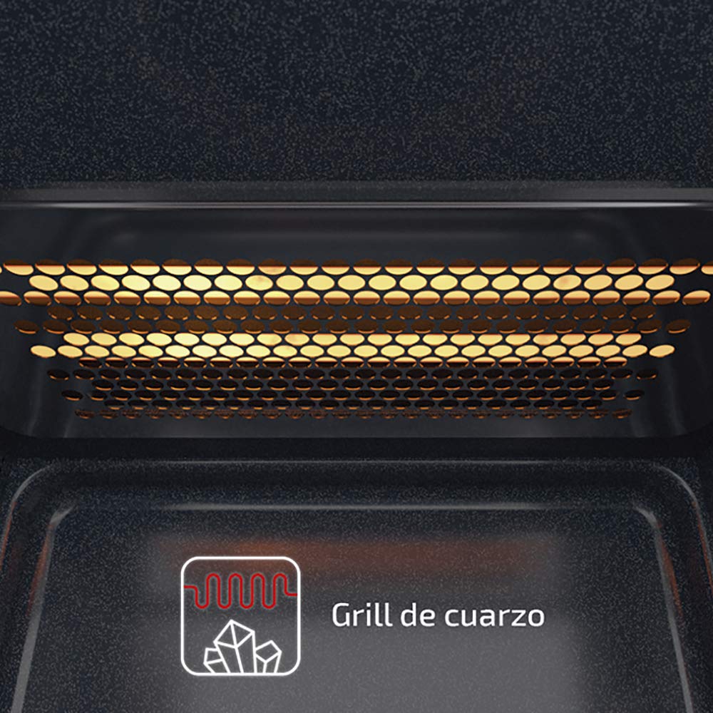 Cecotec Mikrowelle Pro Clean 5110 Inox. 700 W, Grill 800 W, 20 L, Ready 2 Clean, Beschichtung 3D Wave Frontspiegel, 8 Programme,60 Min Timer, LED, Edelstahl In Silber Schwarz