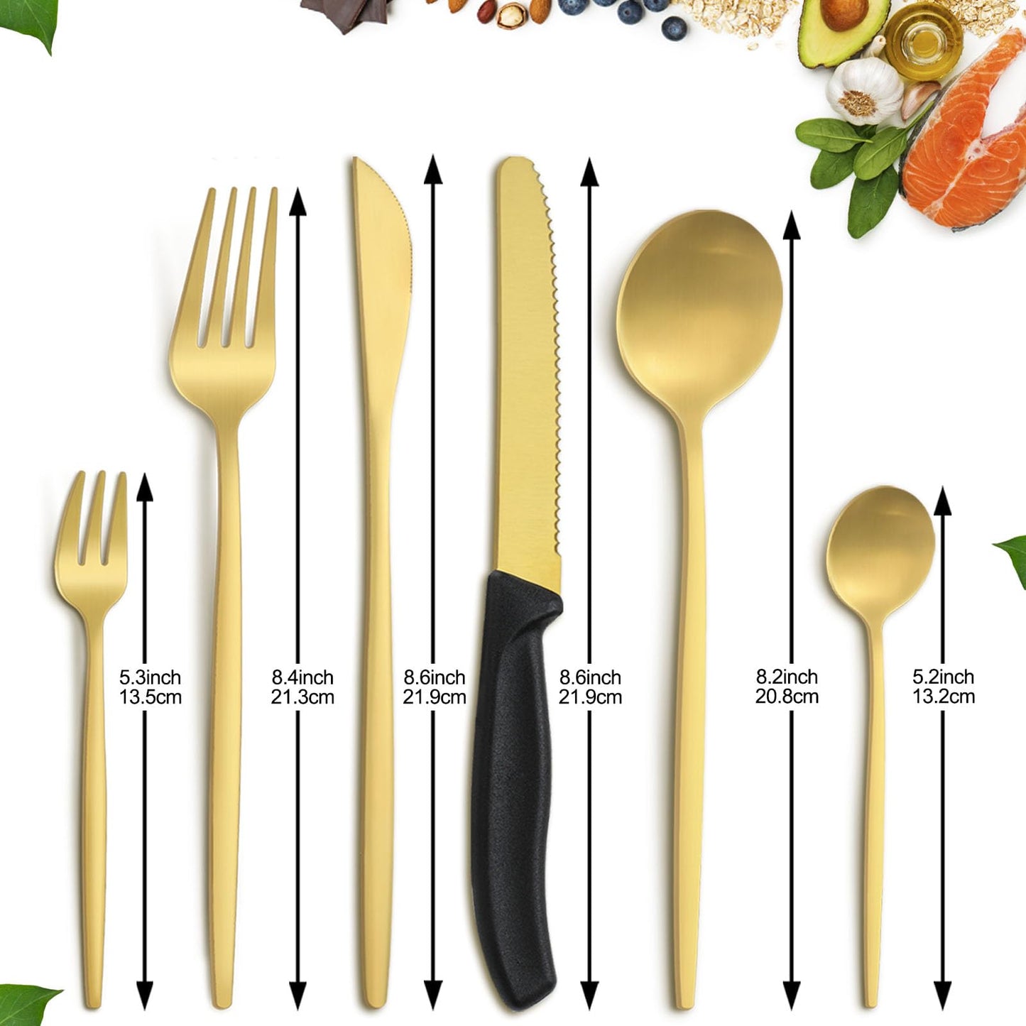 BEWOS 36-teiliges Besteck set mit Steakmesser Service für 6, Premium-Edelstahl-Bestecksets für Haus & Küche, Hochwertiges Messer-Löffel-Gabel-Besteck-Set Hochglanzpoliert, Spülmaschinenfest