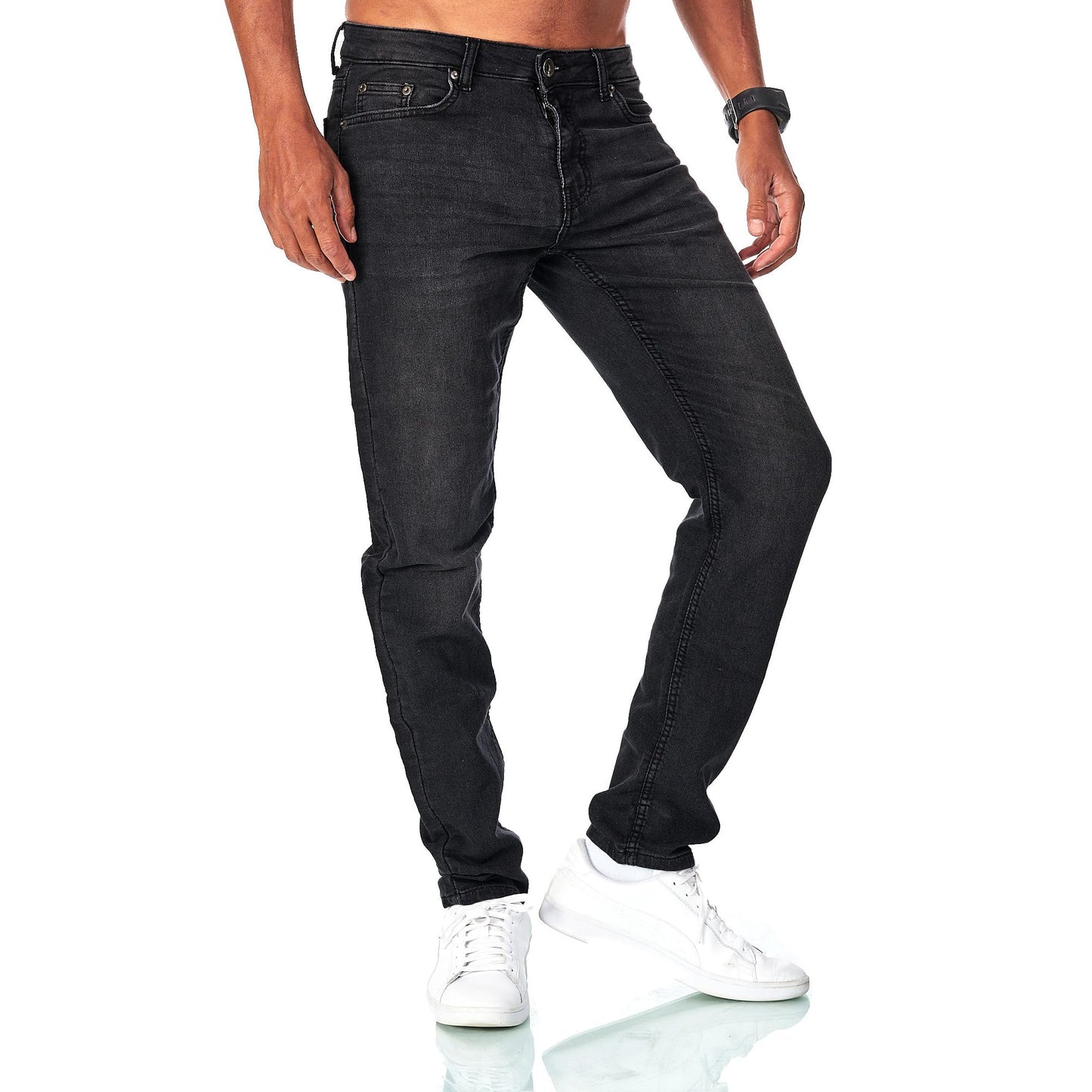 JEEL Men’s Sweat Jeans – Regular Fit Straight Cut