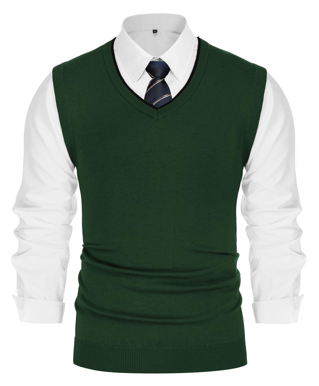 PJ PAUL JONES Men’s Sweater Vest – Wool Blend V-Neck Pullover