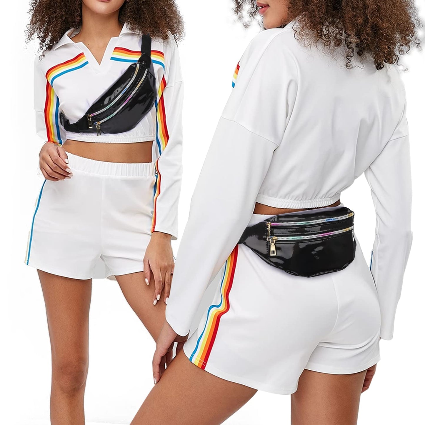 Waterproof Fashion Waist Bag – Reflective Fanny Pack
