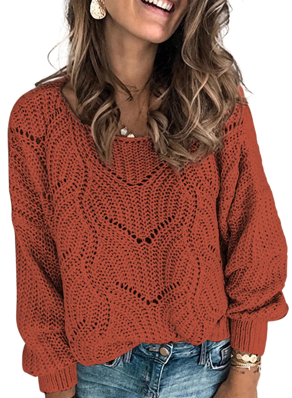 Dokotoo Women’s Knit Sweater – Elegant Crewneck Pullover