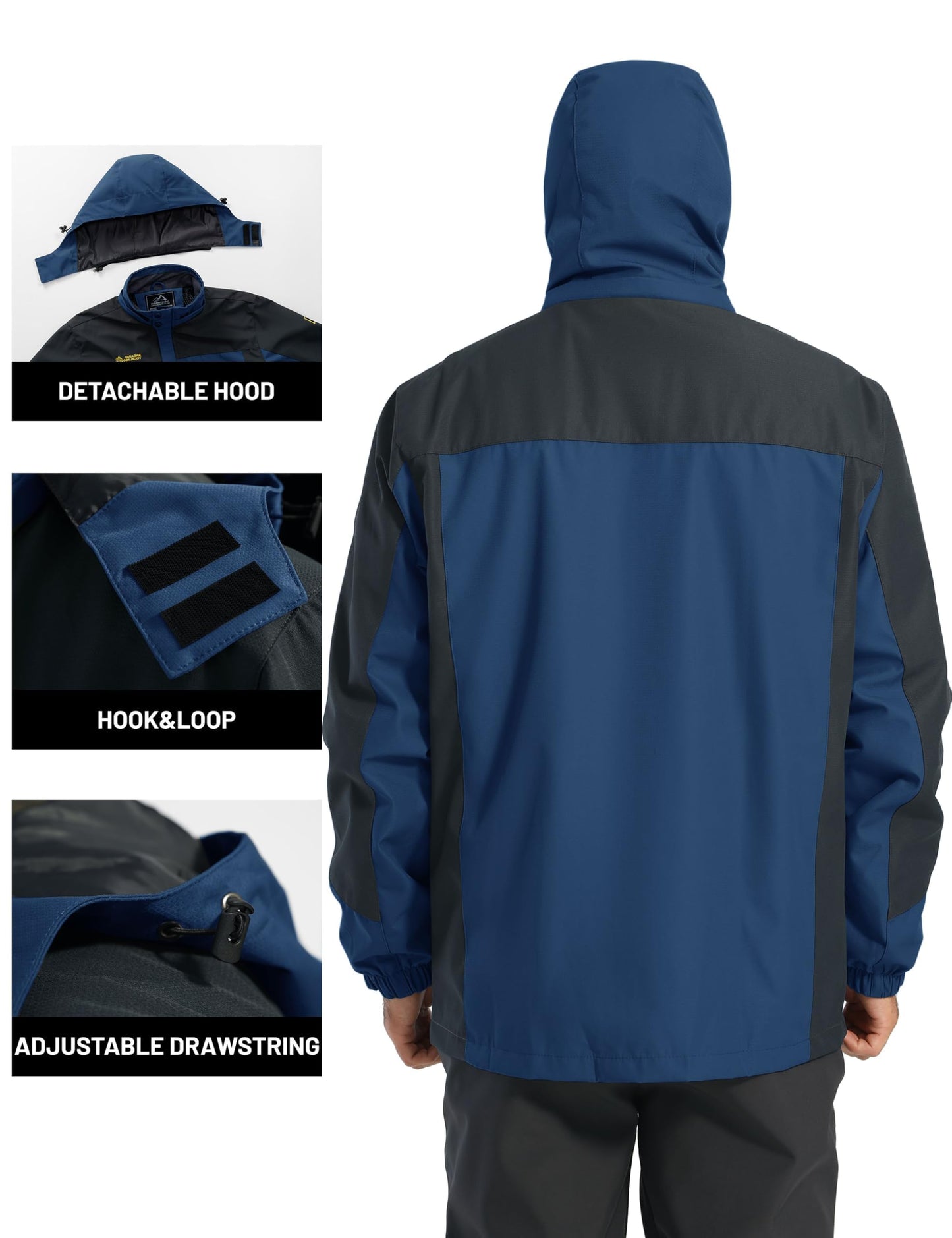 Men’s Outdoor Jacket – Lightweight Water-Resistant Hiking Coat