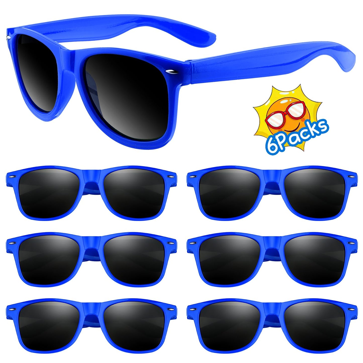 ASTARON Retro Vintage Sonnenbrillen Bulk, 6/12/24/48 Pack polarisiert Günstige Neon Sonnenbrillen Bulk für Frauen und Männer