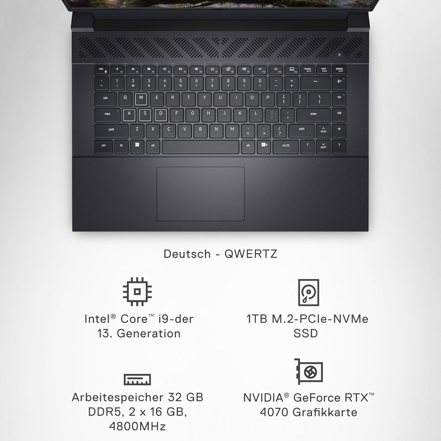Dell G16 7630, 16" QHD+ 240Hz, i9-13900HX, 32GB RAM, 1TB SSD, RTX 4070