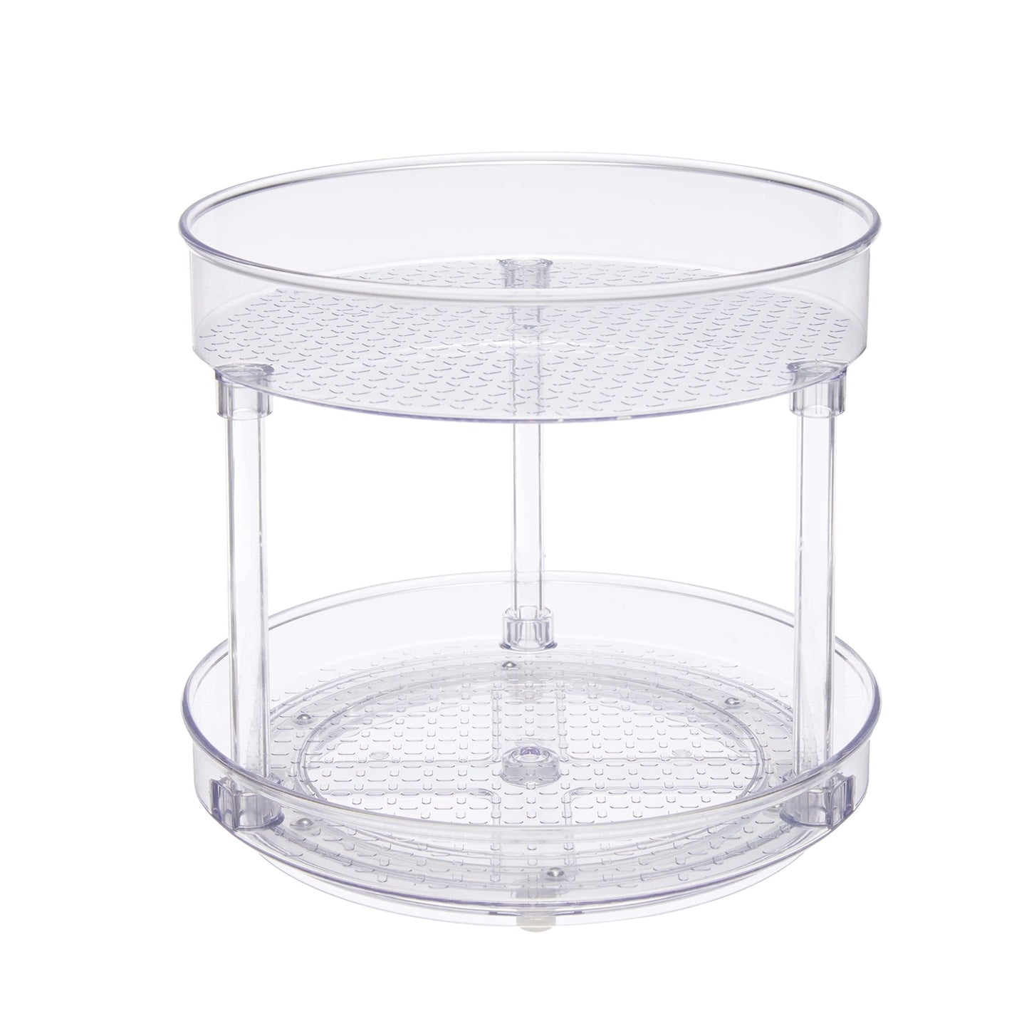 Drehregal Lazy Susan, 2 Ebenen, transparent, Organizer, 22,9 cm