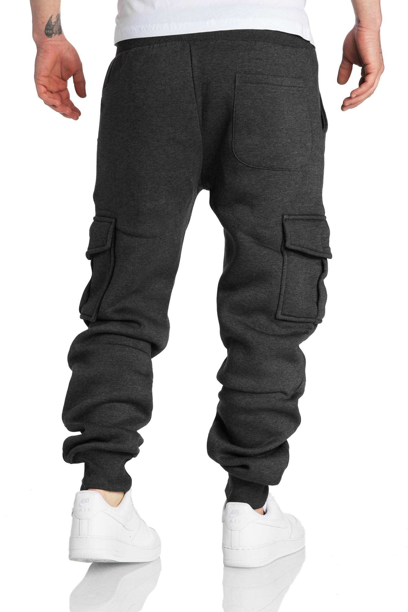 Amaci&Sons Men’s Cargo Jogger Sweatpants – Athletic Training Pants