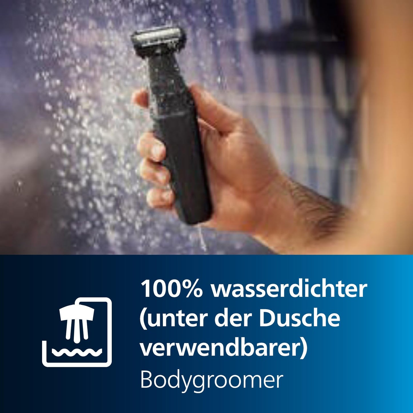 Philips OneBlade Intimate - Elektrischer Intimrasierer und Intimtrimmer für Männer und Frauen, mit extra Hautschutz, 2x SkinProtect Klingen, 1x 3-mm-Trimmaufsatz, QP1924/30, Weiß
