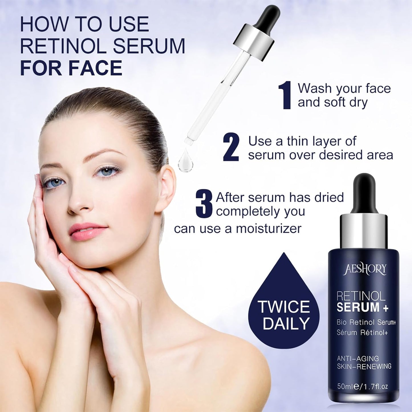Aeshory Retinol Serum – High-Potency Anti-Aging Formula (50ml)