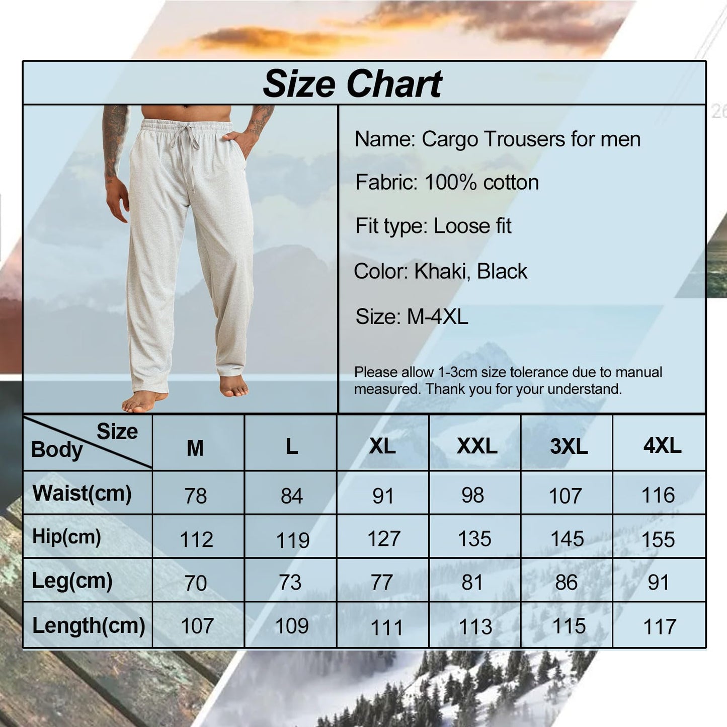 Halfword Men’s Jogging Pants – Lightweight Training & Yoga Sweatpants