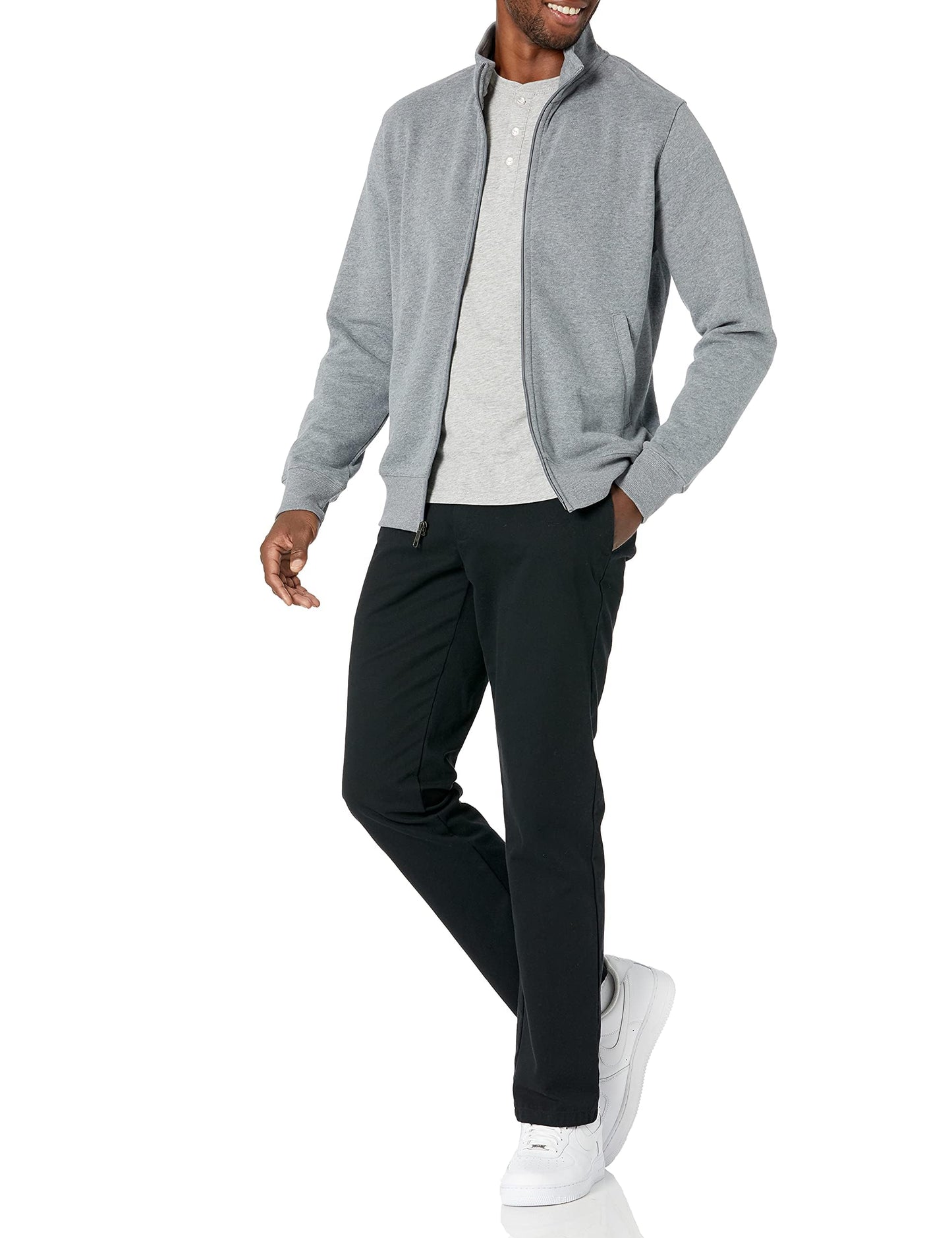 Amazon Essentials Men's Full Zip Fleece Jacket
