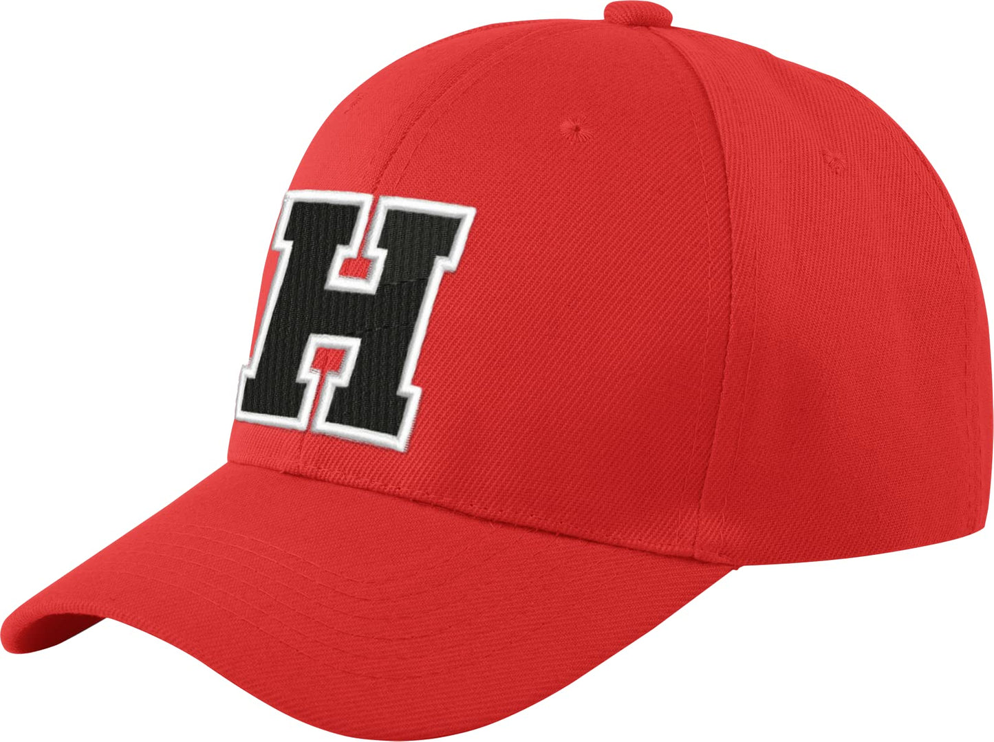 morefaz New Baseballkappe, rot, für Jungen, Mädchen, Kinder, Mütze, Unisex, A-Z, Alphabet