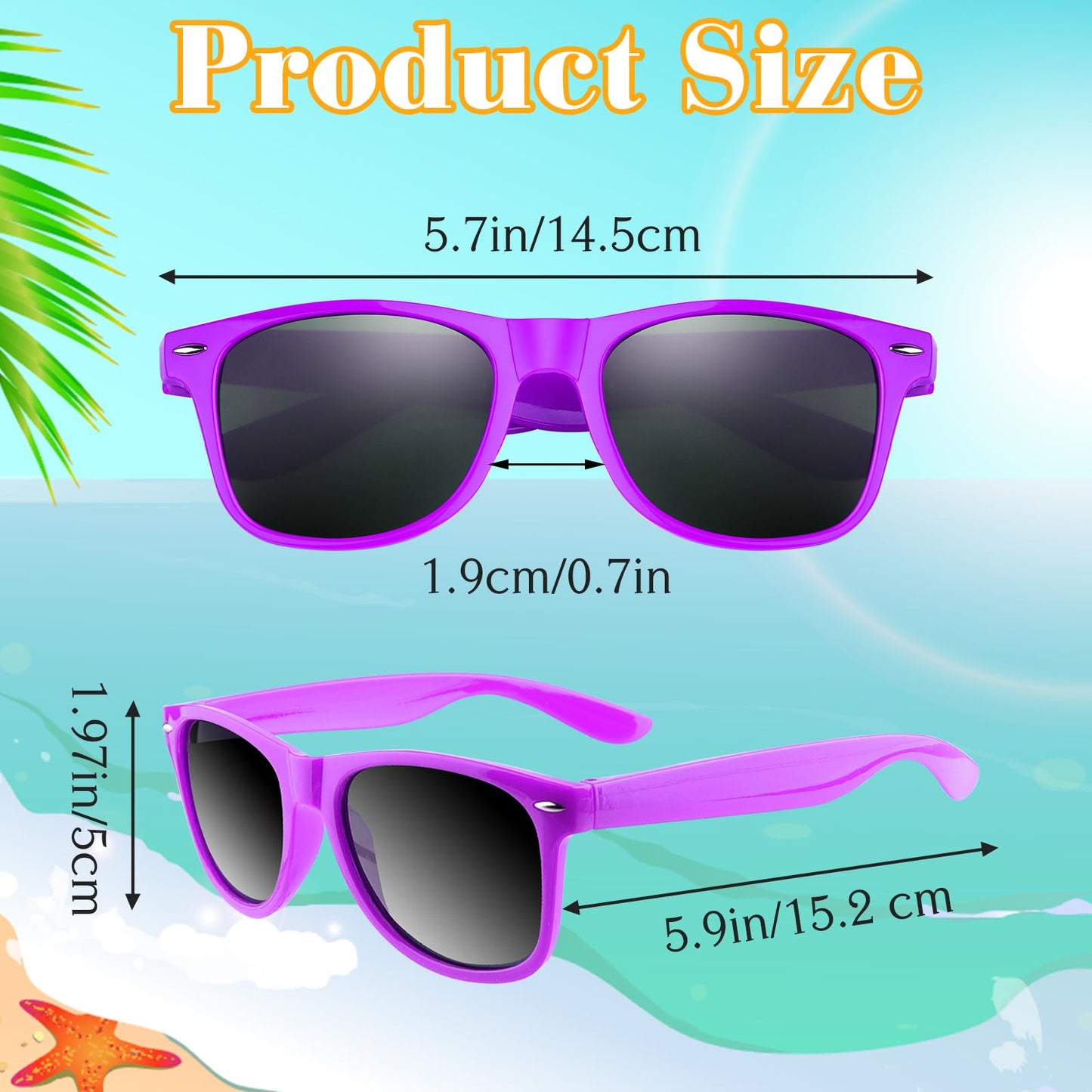 ASTARON Retro Vintage Sonnenbrillen Bulk, 6/12/24/48 Pack polarisiert Günstige Neon Sonnenbrillen Bulk für Frauen und Männer