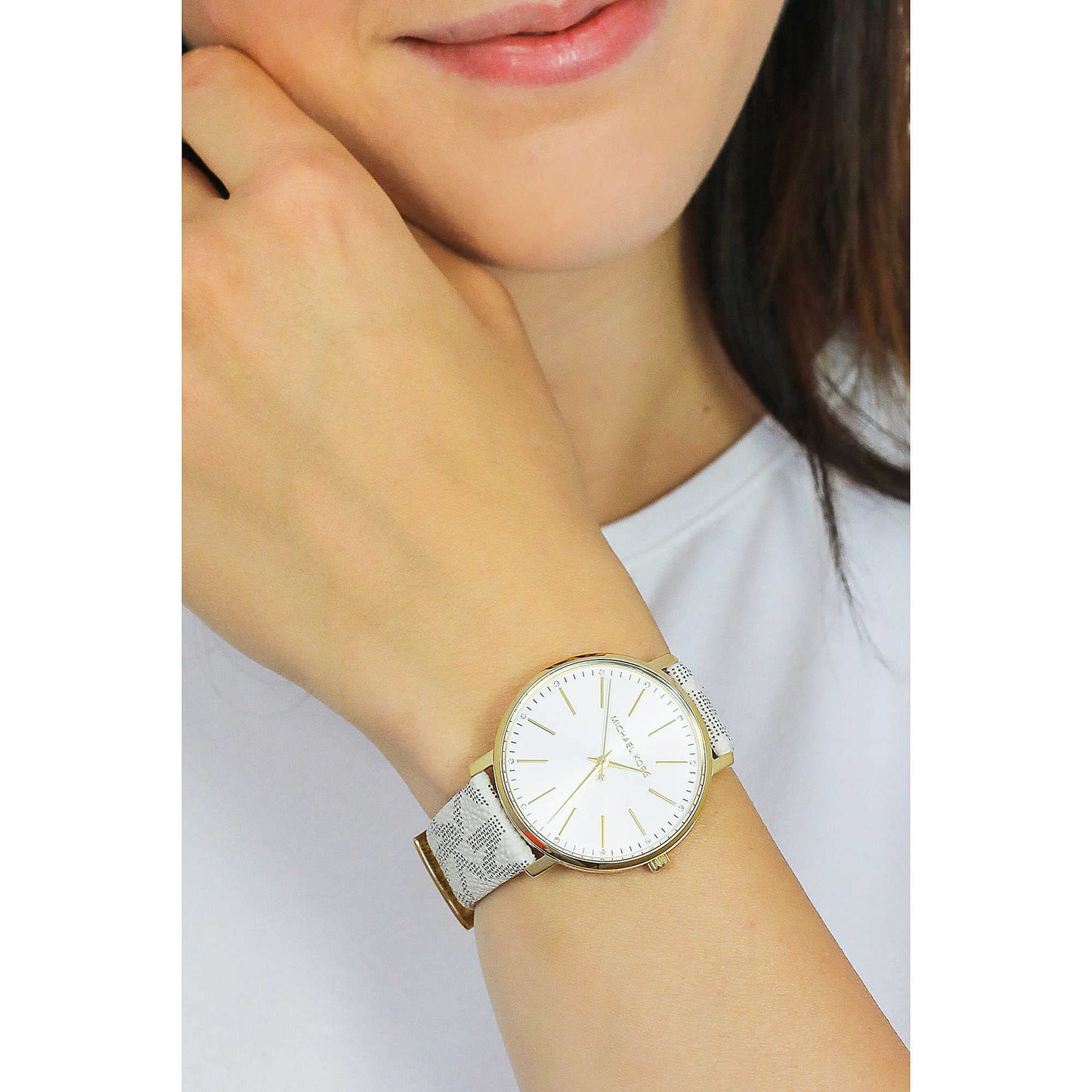 Michael Kors Pyper Women's Quartz Watch with Stainless Steel or Leather Strap