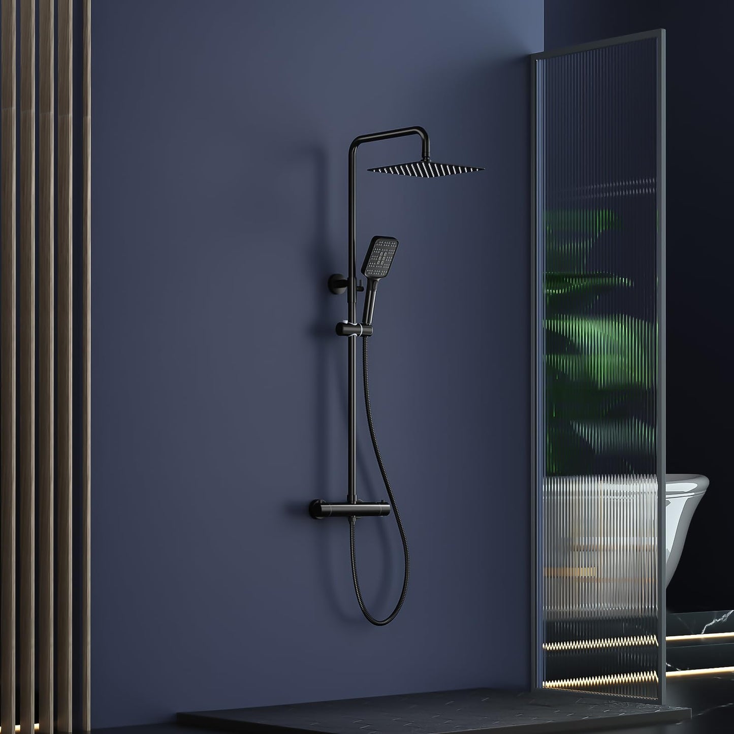 Rainsworth Thermostatic Shower System Round Rain Shower Set