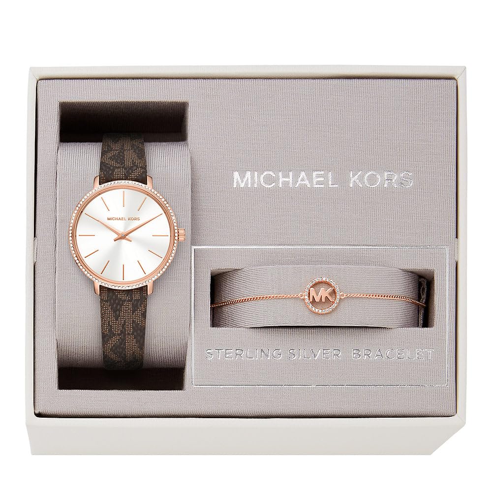 Michael Kors Pyper Women's Quartz Watch with Stainless Steel or Leather Strap