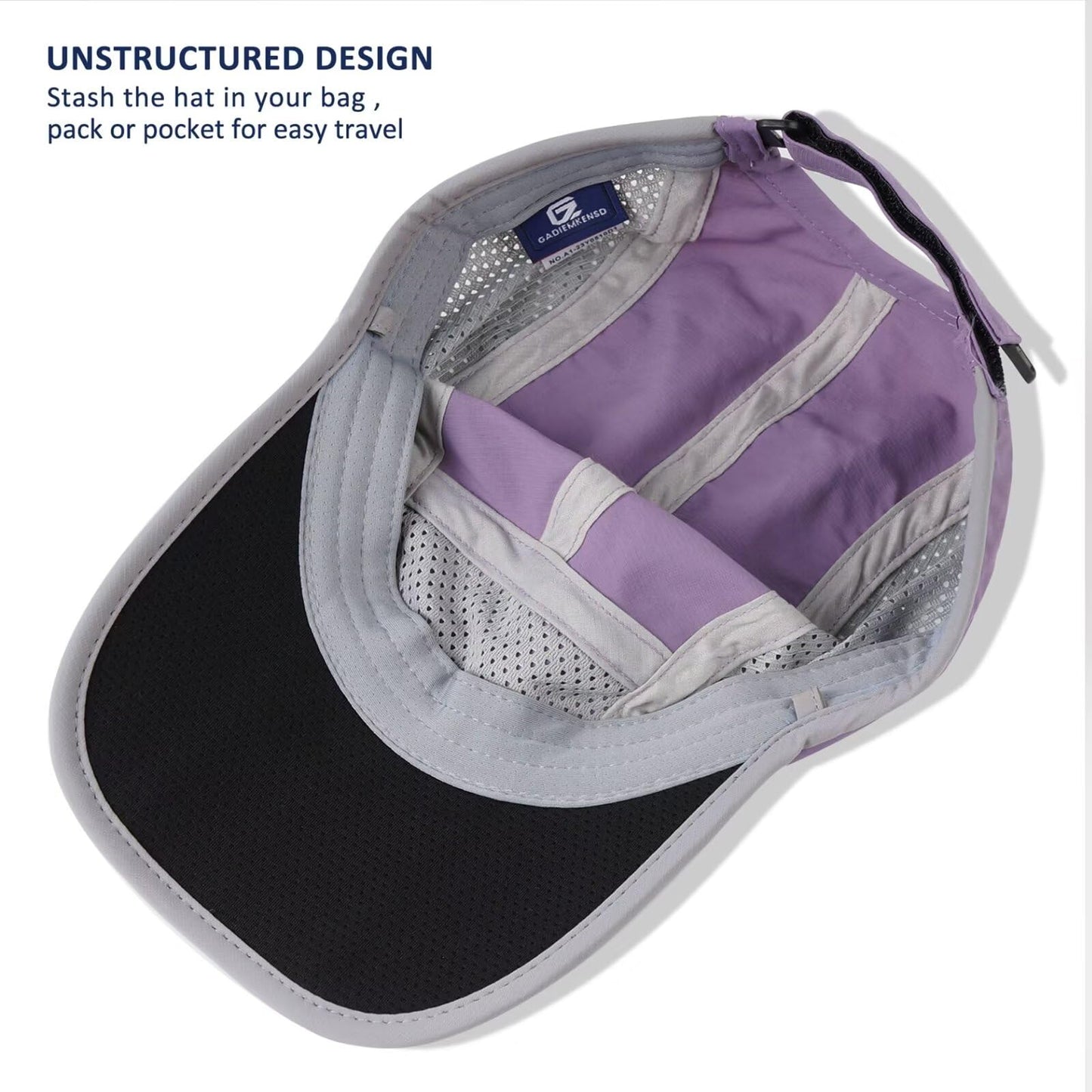 GADIEMKENSD Folding Outdoor Hat UPF 50+ Sun Protection Mesh Sport Hat
