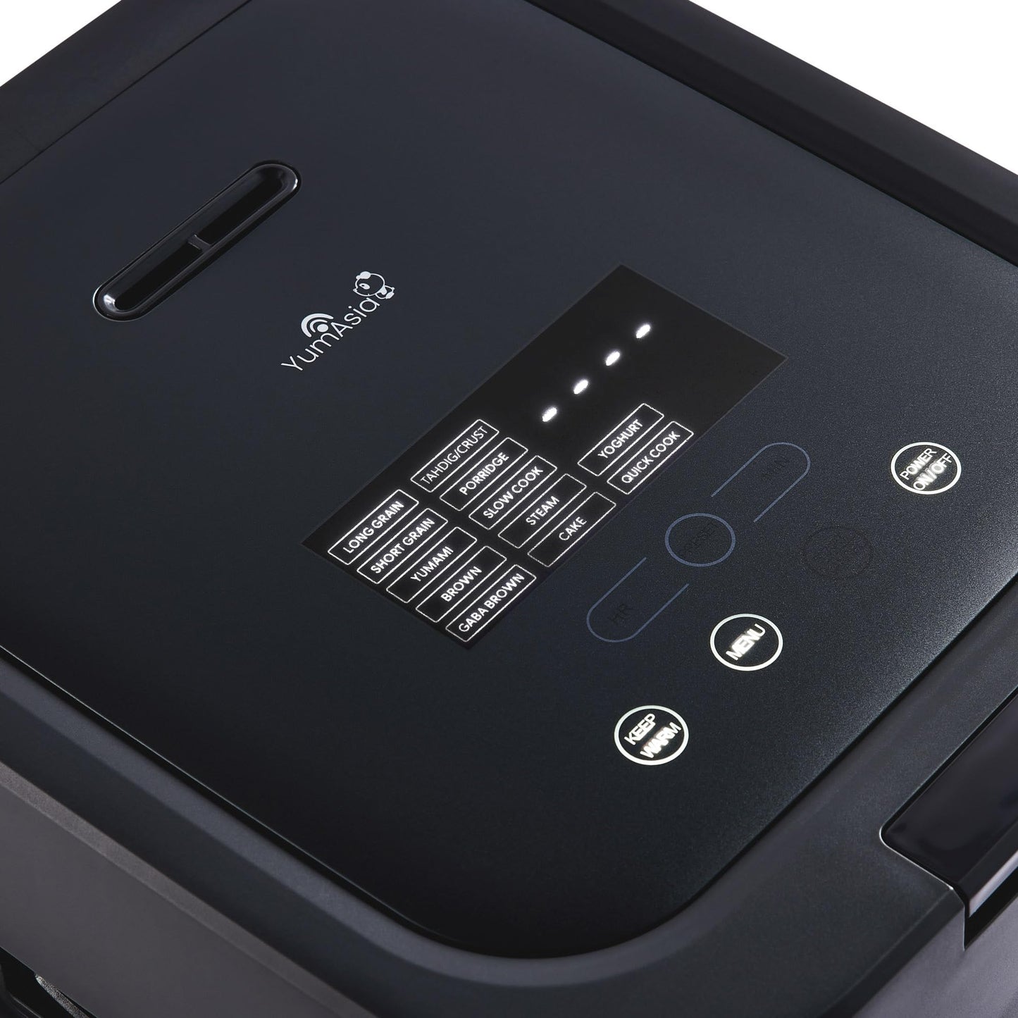Yum Asia Hotaru Reiskocher mit UMAI Induktionsheizung (IH) und Keramikschüssel (3 Tassen, 0,54 Liter), 7 Reiskochfunktionen, 5 Multikocherfunktionen, LED-Display, 220-240V EU-Stecker (Schiefergrau)