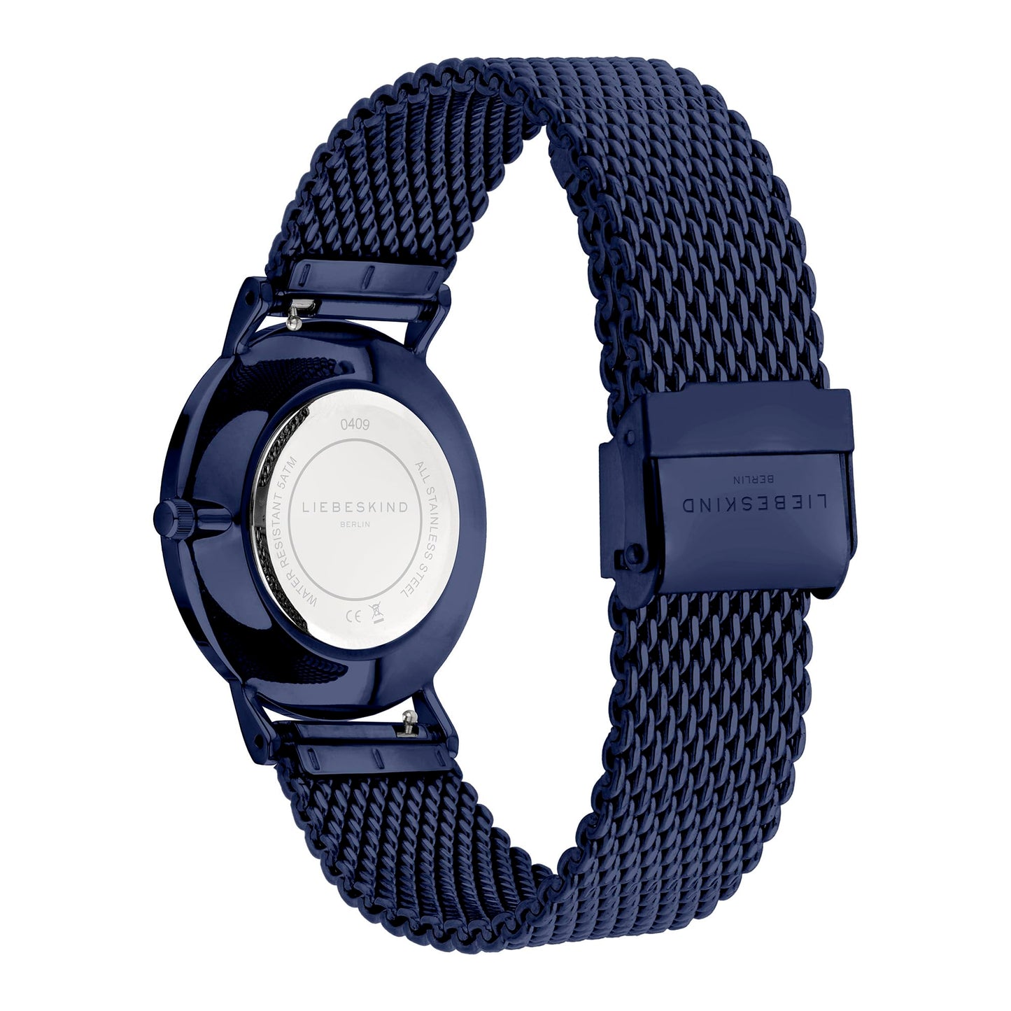 Liebeskind Berlin stainless steel watch with adjustable mesh strap