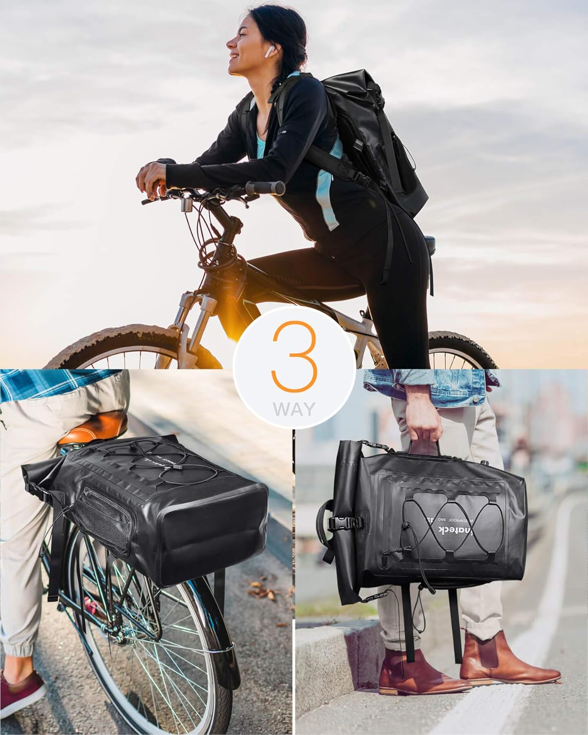 Inateck Rolltop Backpack for Men