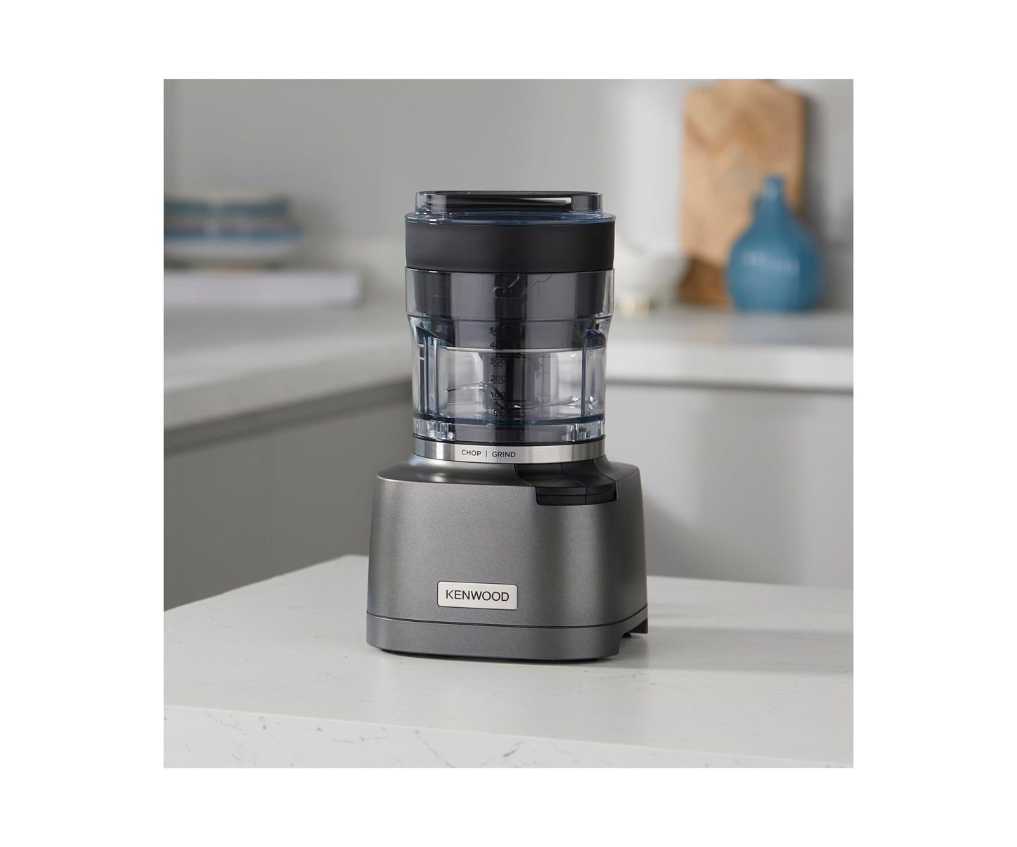 Kenwood Easy Chop CHP61.100WH Zerkleinerer, elektrischer Mini Universalzerkleinerer mit 2 Geschwindigkeitsstufen, 0,5 l Arbeitsbehälter, 500 Watt, Weiß