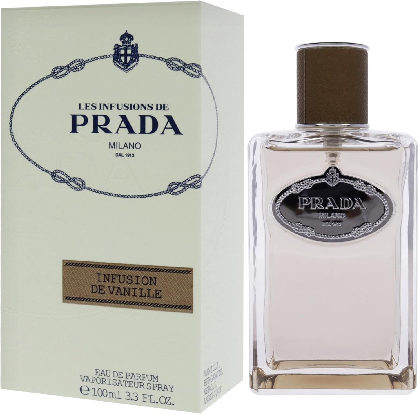PRADA Damen Infusion Vanille EAU De Parfum-100 ml Brillen, Poliertes Gold, Einheitsgröße