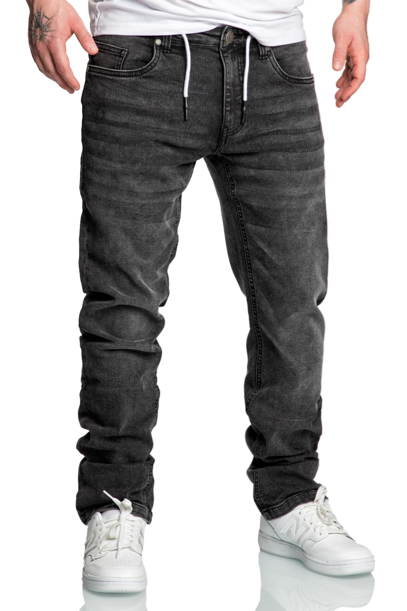 Amaci&Sons Men’s Stretch Denim Jogging Jeans