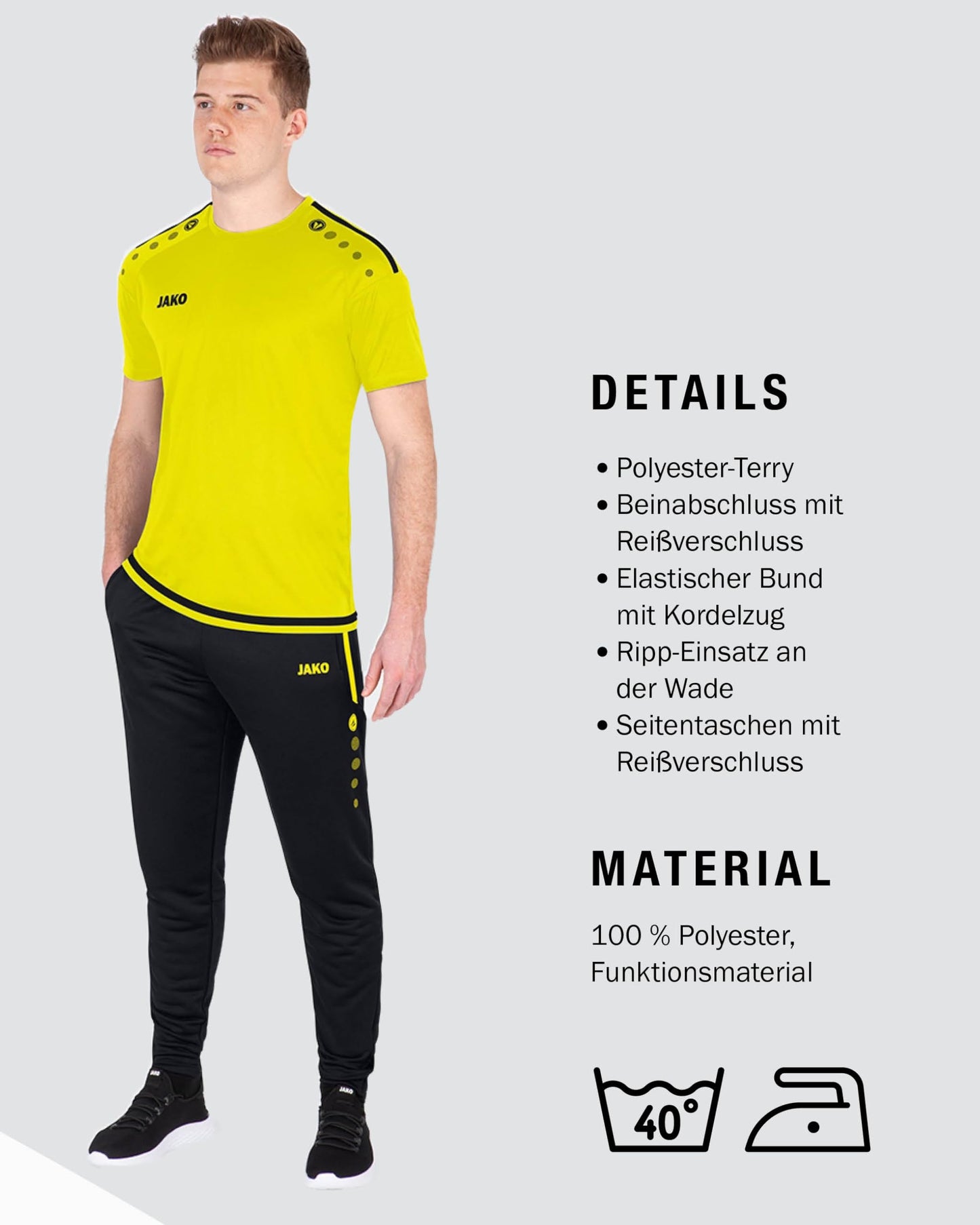 JAKO Men’s Training Pants Active