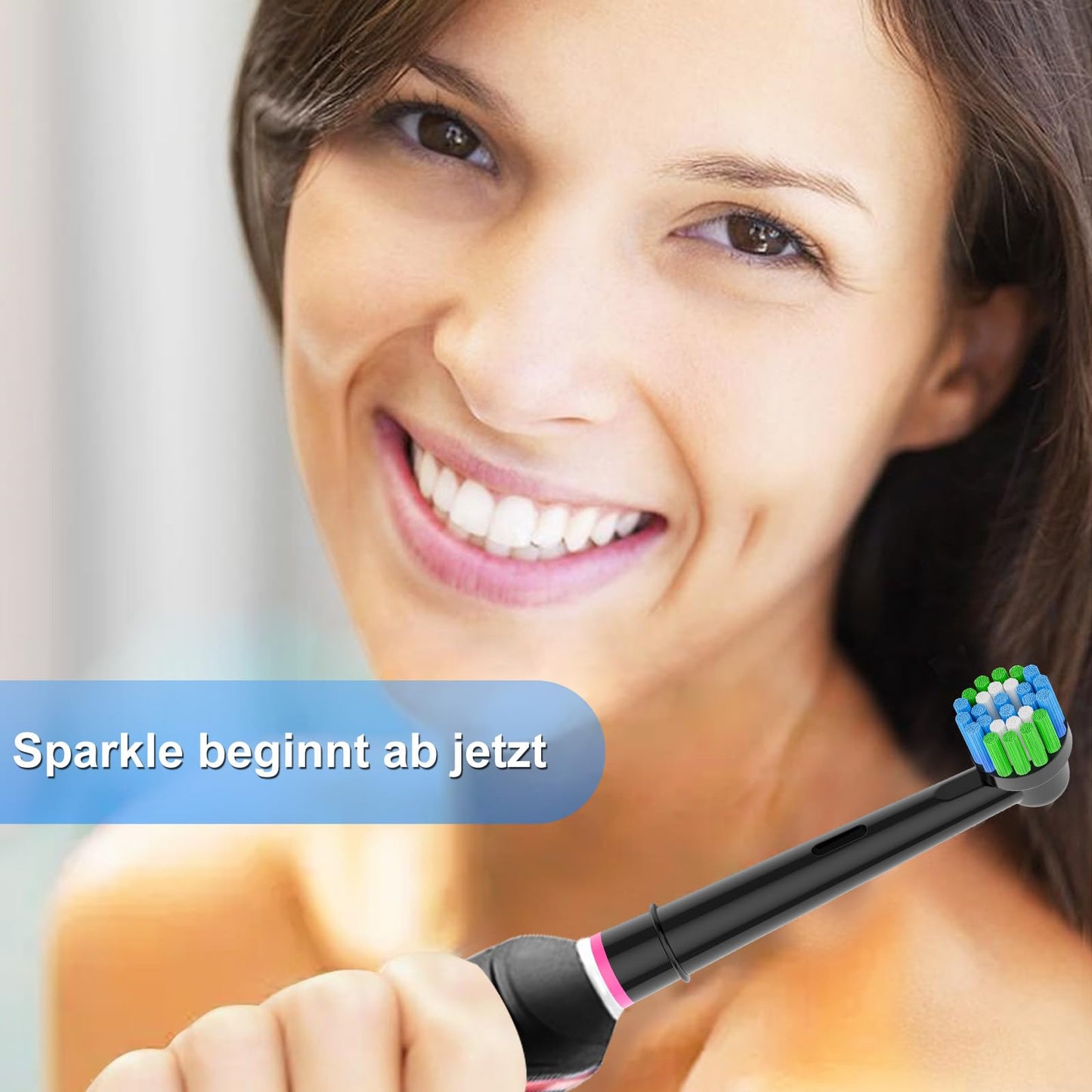16 Stück Precision Aufsteckbürsten Kompatibel mit Oral B Elektrische Zahnbürsten. 8er Weiß und 8er Schwarz. von Betterchoi