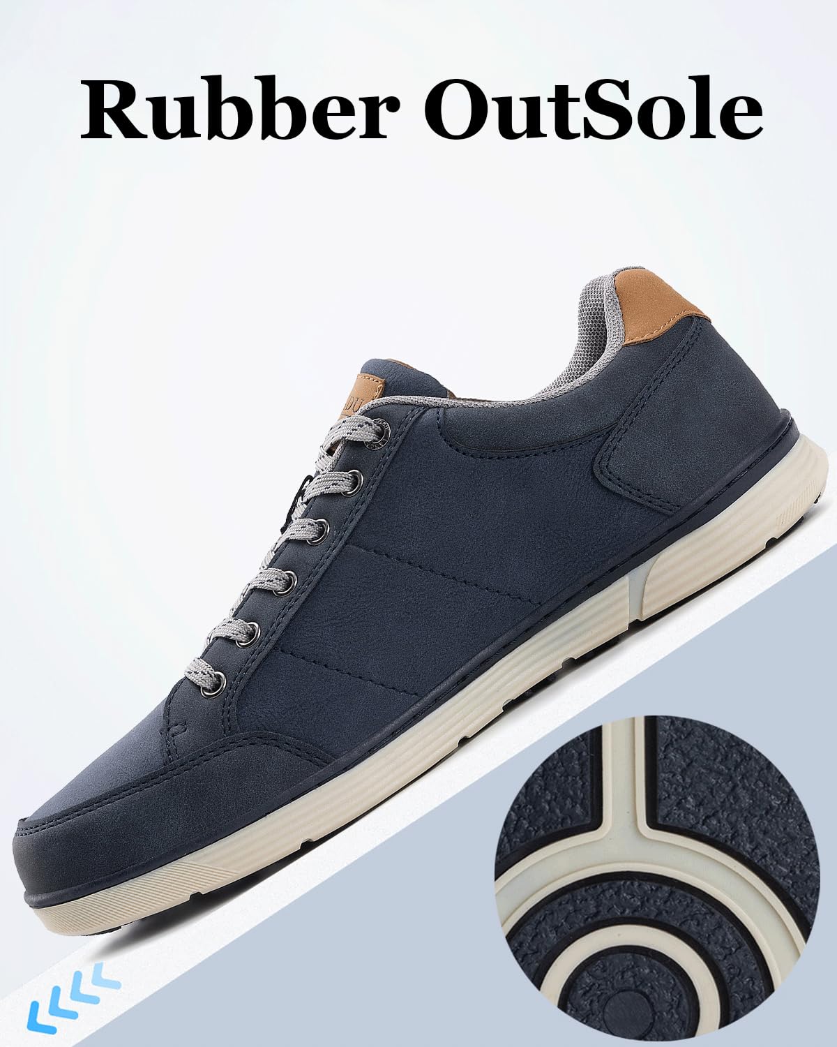 LANGDU Men’s Casual Sneakers – Lightweight Breathable Walking Sports Shoes