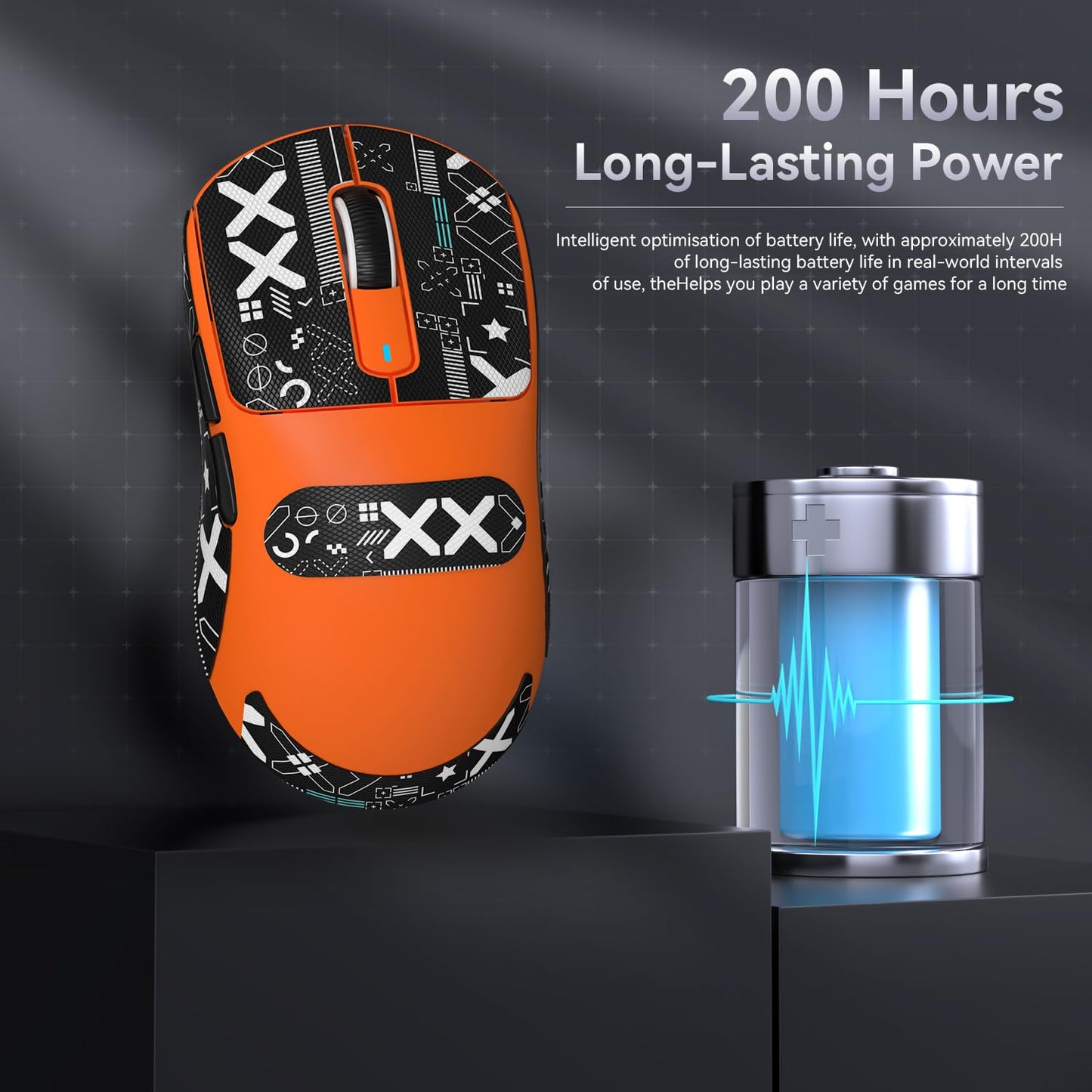 ATTACK SHARK X3 49g Ultralight Mouse, PixArt PAW3395 Gaming Sensor, BT/2.4G Wireless/Wired Gaming Mouse, 26000 DPI, 200 Hours Battery, Office Mice for Win11/Xbox/PS/Mac (White)