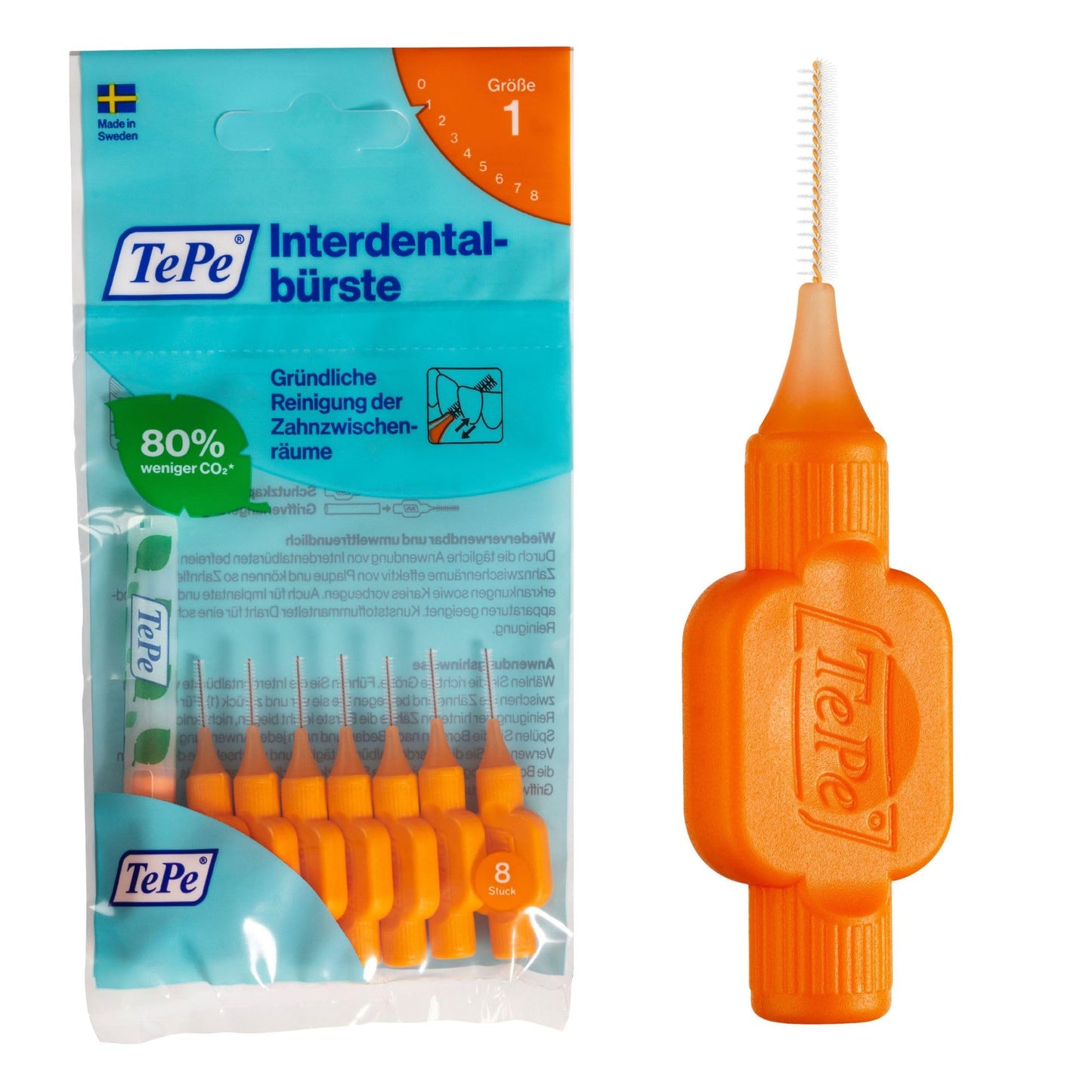 TePe Interdentalbürste, Größe 2, 8 Stück