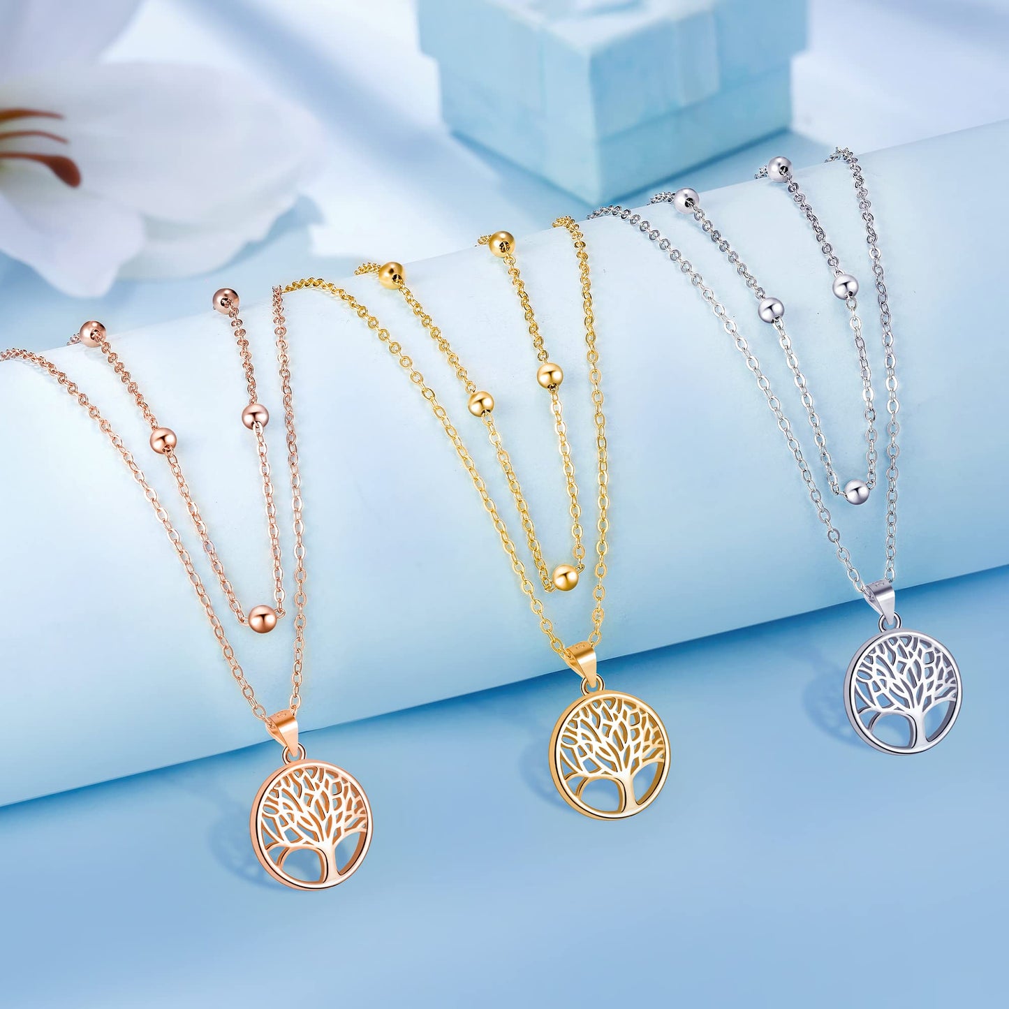 Lydreewam Women's Tree of Life Necklace
