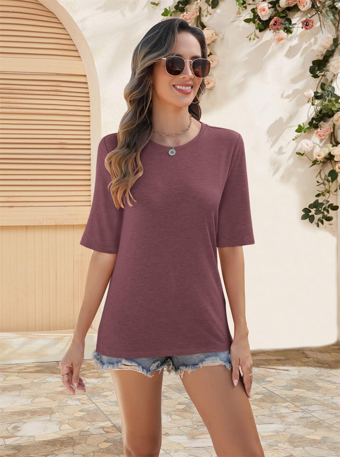Minetom Women’s Half Sleeve T-Shirt