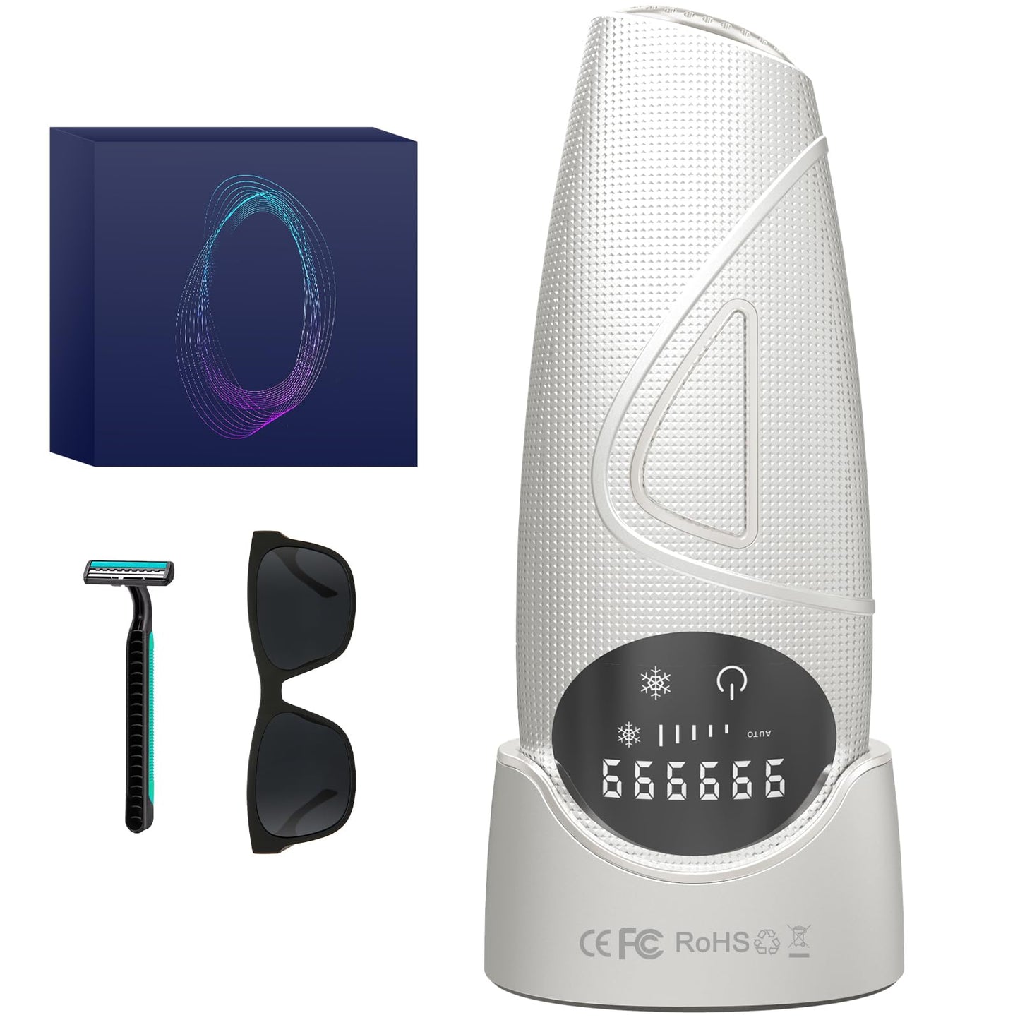 Atopskins IPL Haarentfernungsgerät, Schmerzlose Laser-Haarentfernung, 5 Intensitäten IPL Geräte Haarentfernung Und IPL Laser 2 in 1, Kann am Ganzen Körper Angewendet Werden, Inklusive IPL-Schutzbrille