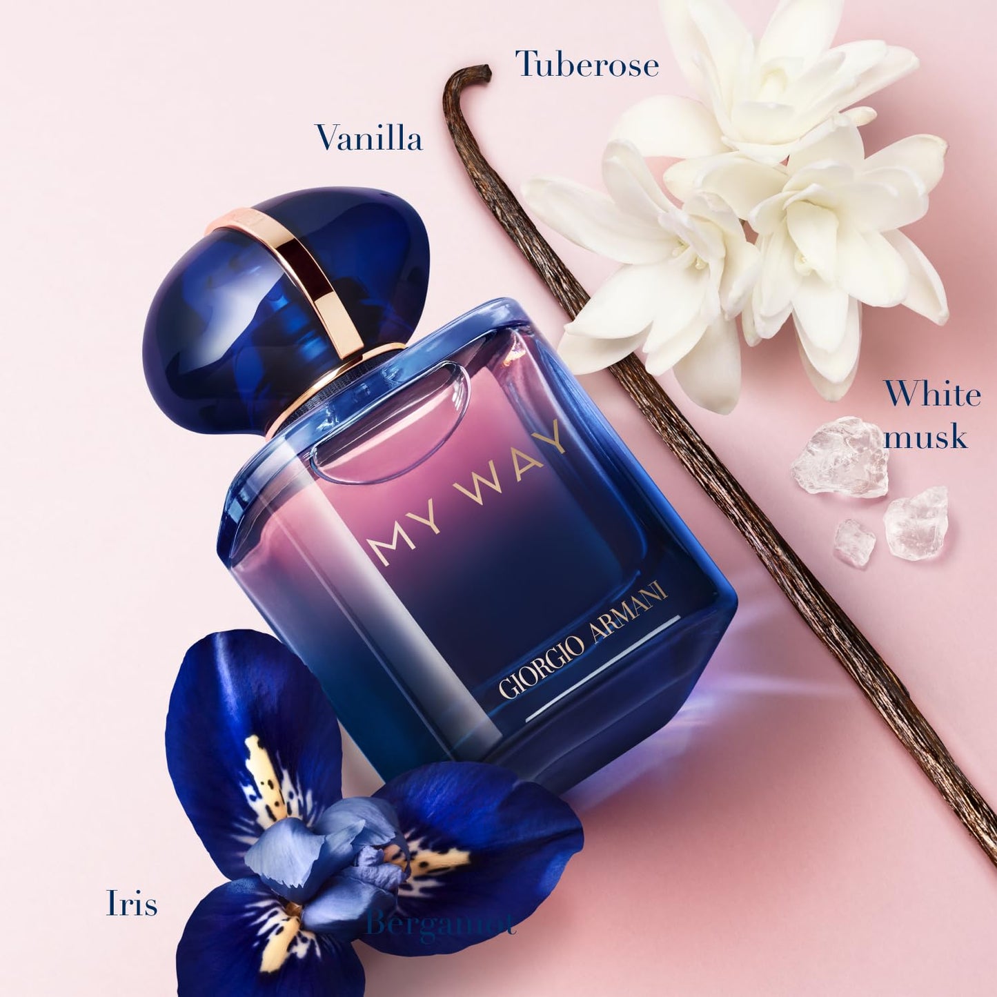 Armani Beauty My Way Parfüm für Damen, blumiger, holziger und pudriger Duft, Bergamotte, Iris und Tuberose, Vanillenoten, 50 ml