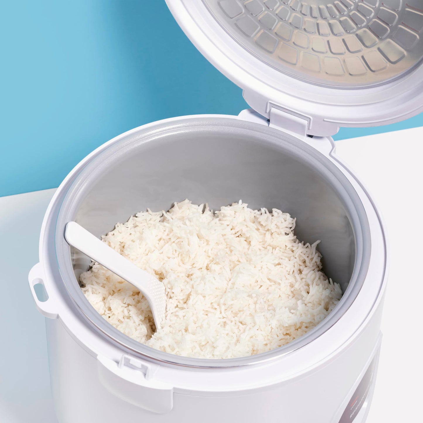 REISHUNGER Reiskocher & Dampfgarer mit Keramikbeschichtung - 1,2 L, Schwarz - Für 1-6 Personen - Schnelle Zubereitung ohne Anbrennen - Mit Warmhaltefunktion inkl. Dämpfeinsatz, Löffel & Messbecher