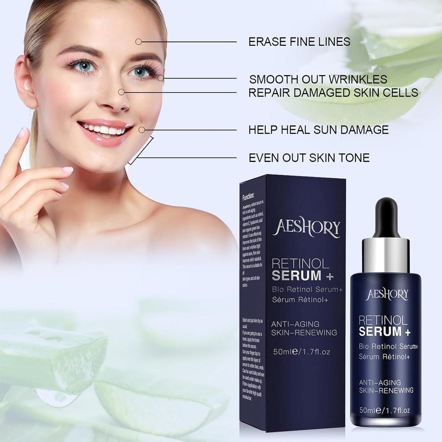 Aeshory Retinol Serum – High-Potency Anti-Aging Formula (50ml)