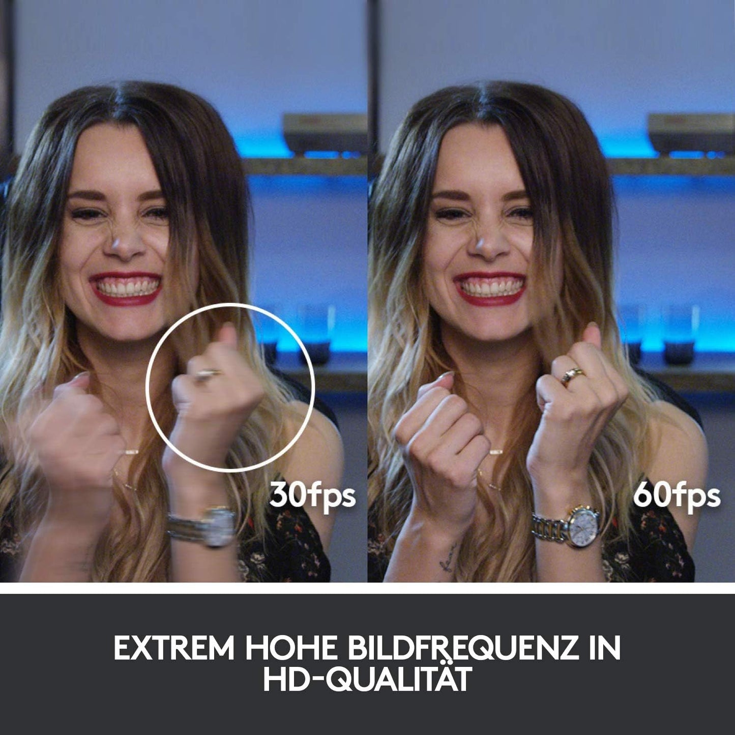 Logitech C922 PRO Webcam mit Stativ, Full-HD 1080p, 78° Sichtfeld, Autofokus, Belichtungskorrektur, H.264-Kompression, USB-Anschluss, Für Streaming via OBS, Xsplit, etc. - Schwarz