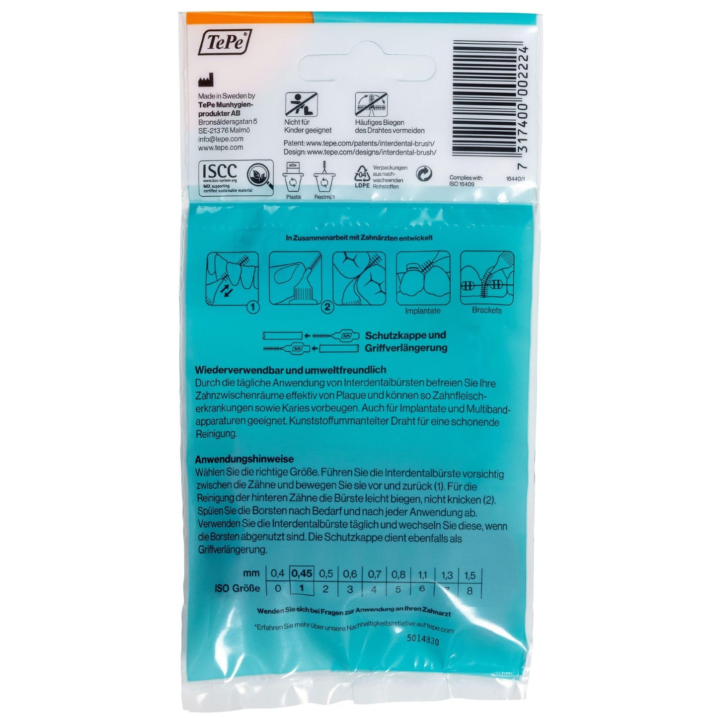 TePe Interdentalbürste, Größe 2, 8 Stück