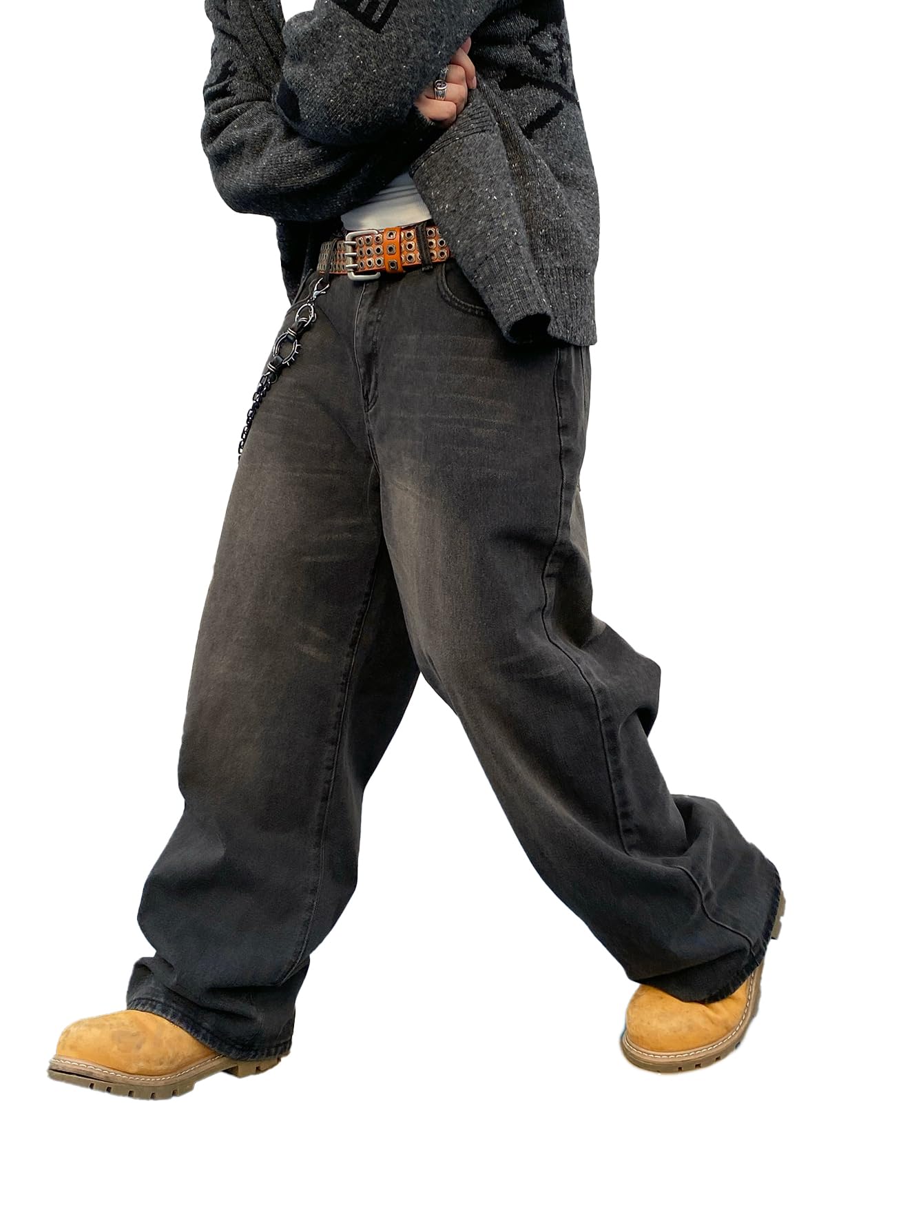 Zewool Men’s Baggy Hip Hop Jeans