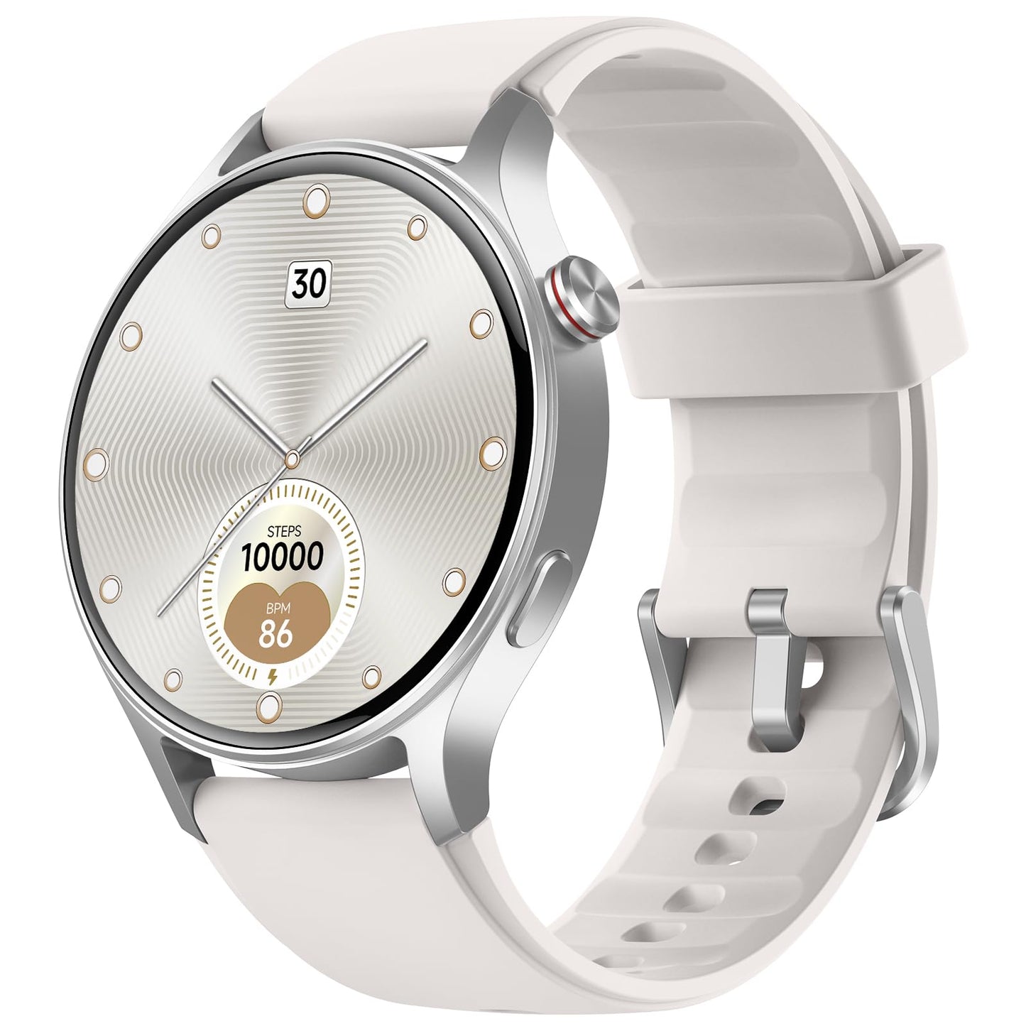 Smartwatch Herren Damen Rund mit Telefonfunktion,1.32" AMOLED Always-On-Display Uhr Herren,110+ Sportmodi Watch mit Pulsuhr Schlafmonitor,AI-Sprachassistent,IP68 wasserdicht Fitnessuhr für iOS Android