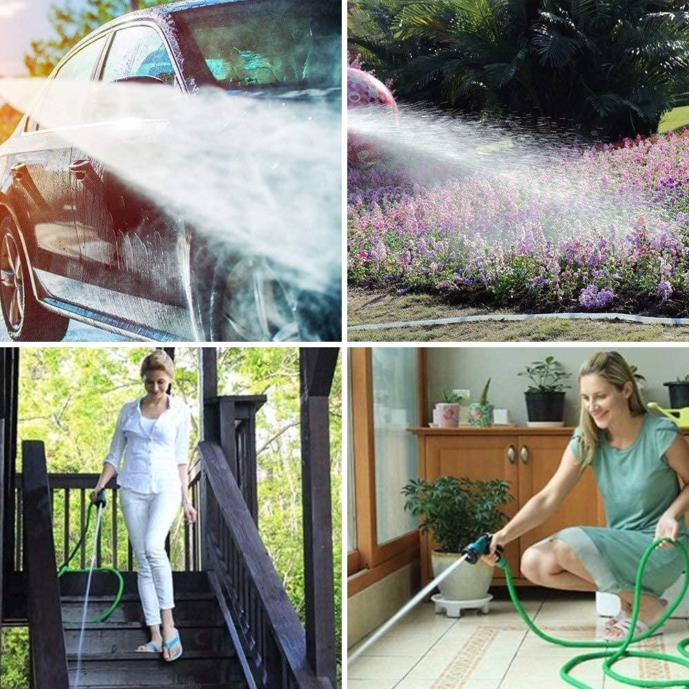 Yiting Gartenschlauch Flexibler 5m 10m 20m 15m 30m 45m 50m 60m, 3-Mal Magischer Flexibel Garten Schlauch Wasserschlauch mit 8 Modi Wassersprühpistole und Adapter 3/4"&1/2" Schlauchverbindungs-Fittings